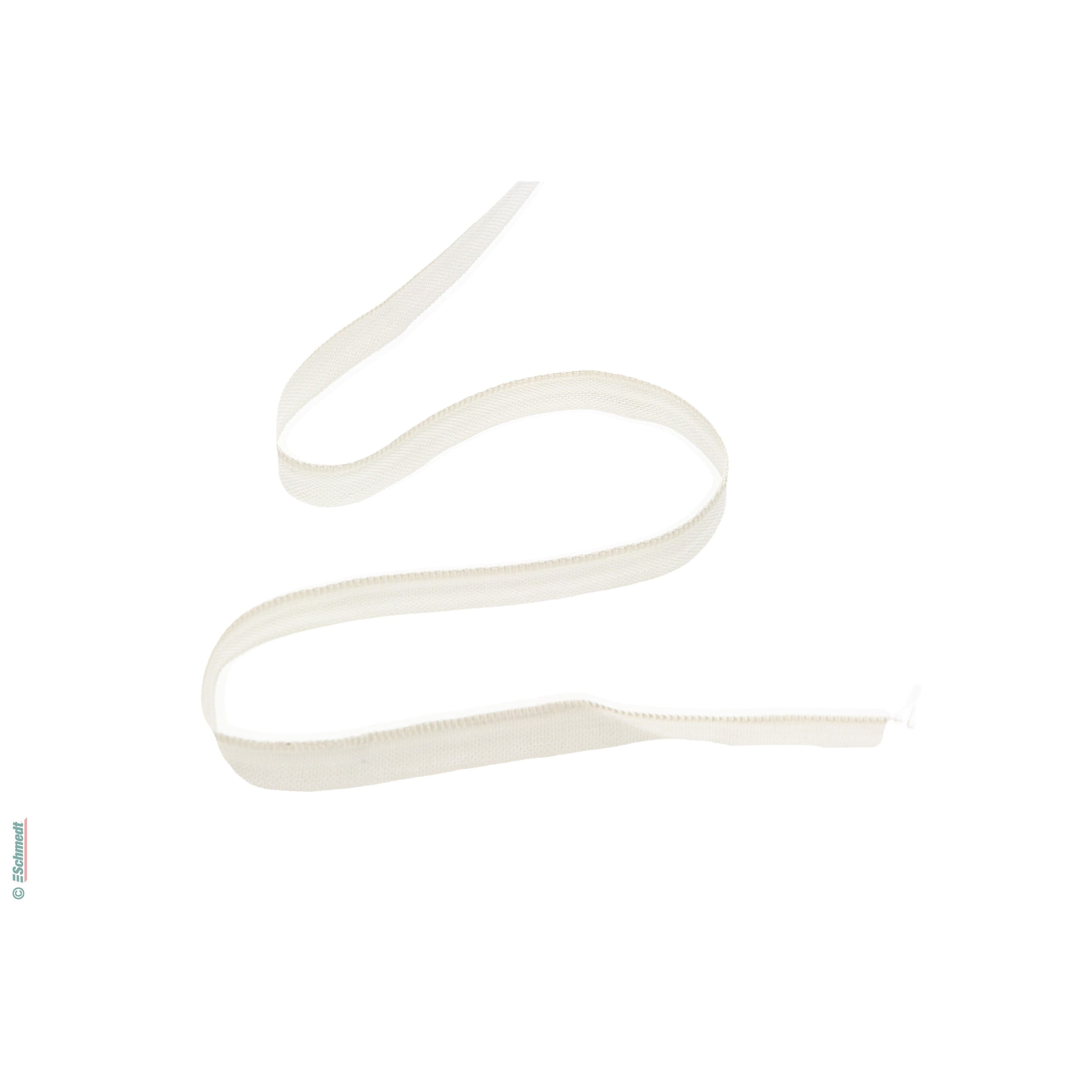 Headband - standard quality - Colour 009 - white - Roll length (in m) 100 - coloured band attached to hardcover books at the top and bottom ...