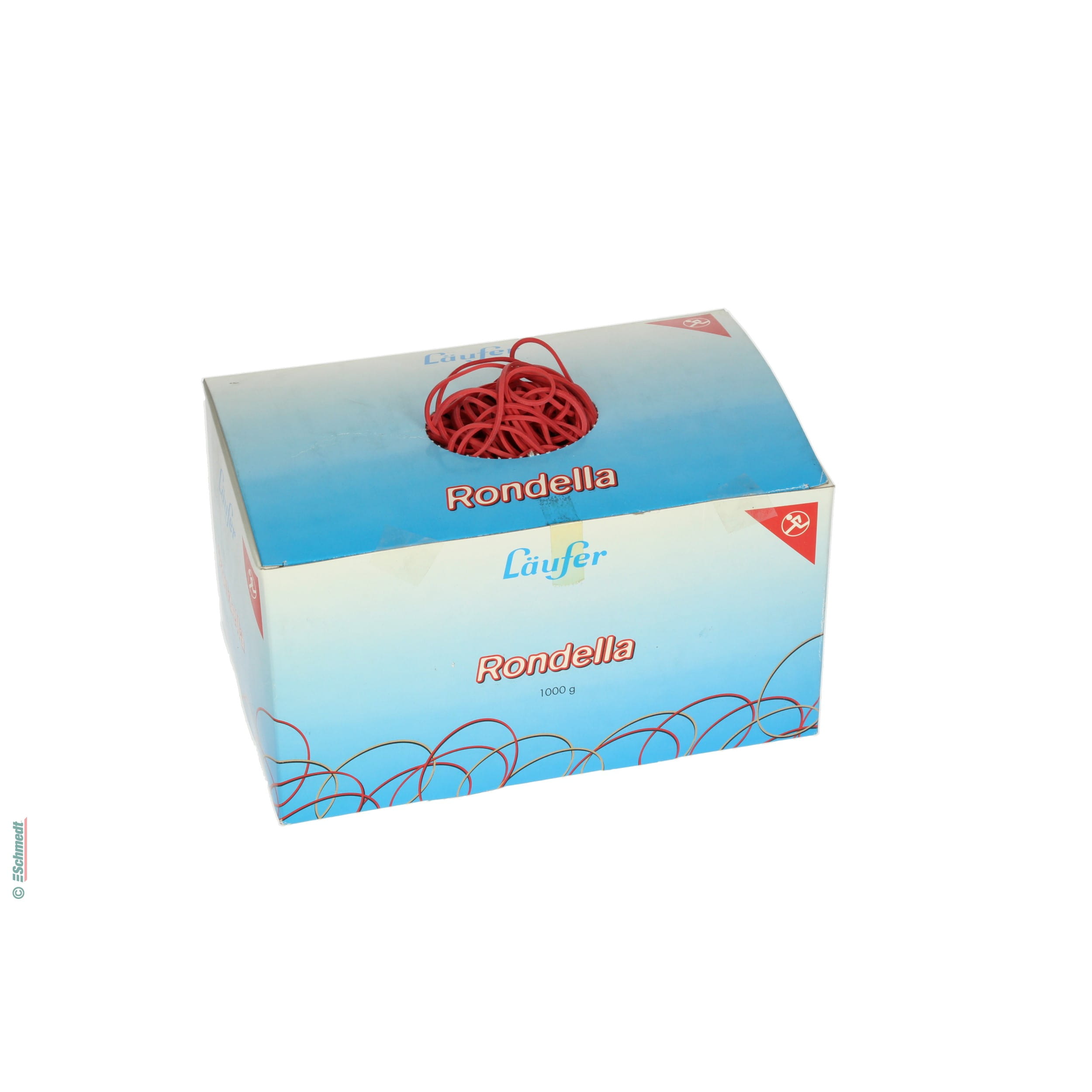 Läufer-Gummiringe, rot  (limitiert) - Karton à 1 kg - zum Bündeln und Fixieren... - Bild-1
