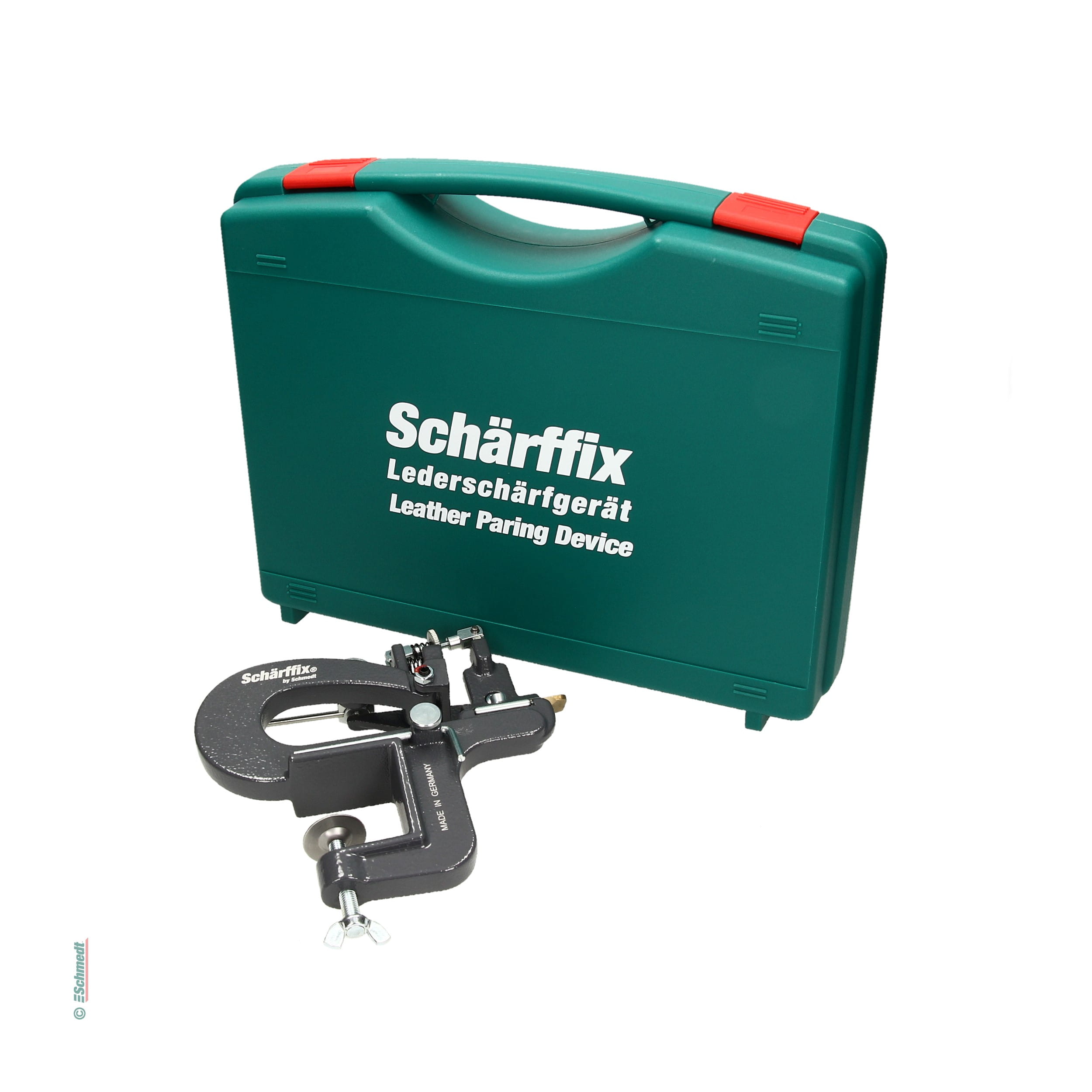 Schärffix® Lederschärfapparat - Farbe schiefergrau - RAL 7015 - Mit diesem Gerät lässt sich Leder für die weitere Verarbeitung ausschärfen (... - Bild-3