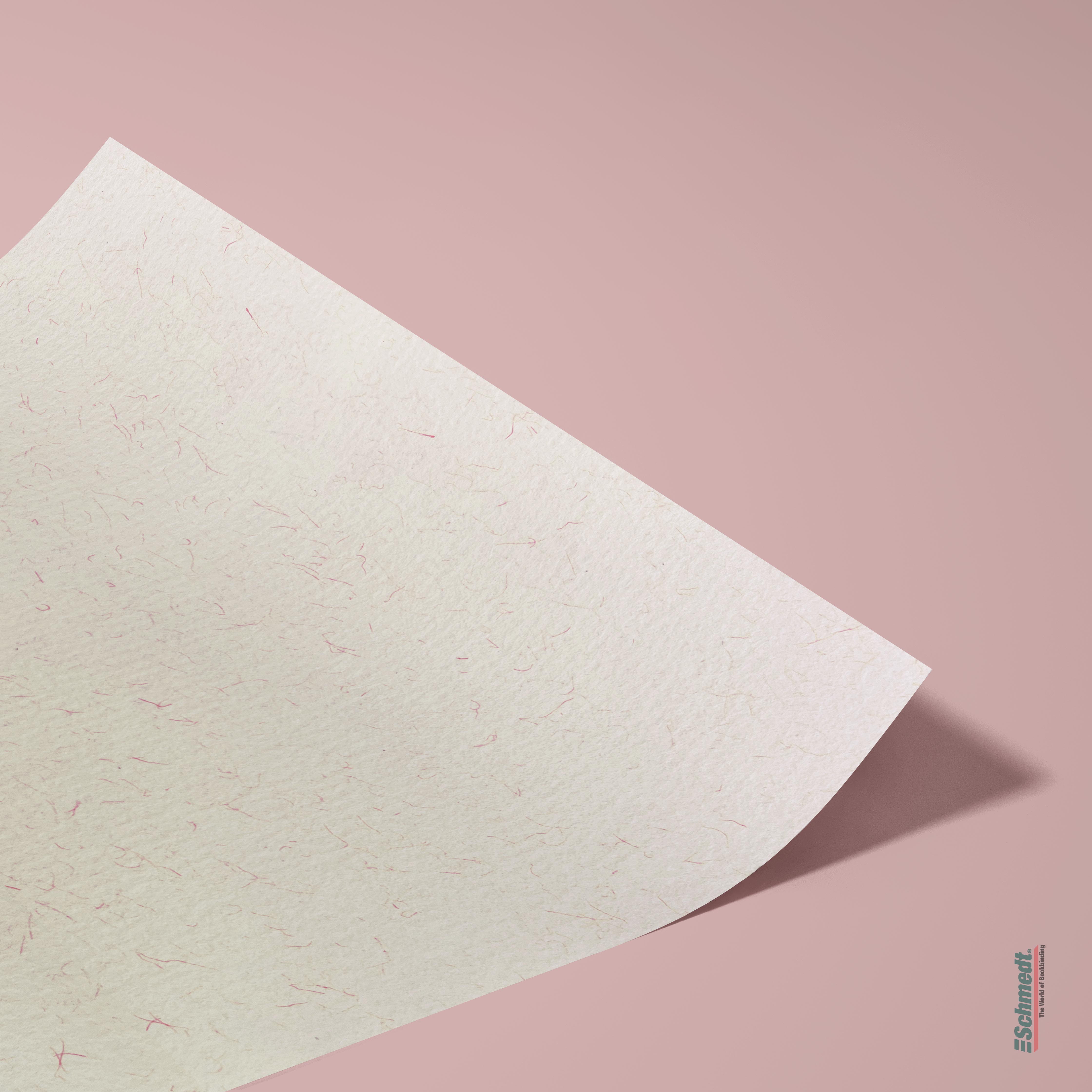 Ingres-Büttenpapier - Farbe 107 - rosa - einsetzbar als Vorsatzpapier oder als exklusives Umschlag- und Einbandmaterial für Bücher. Auch gee... - Bild-1