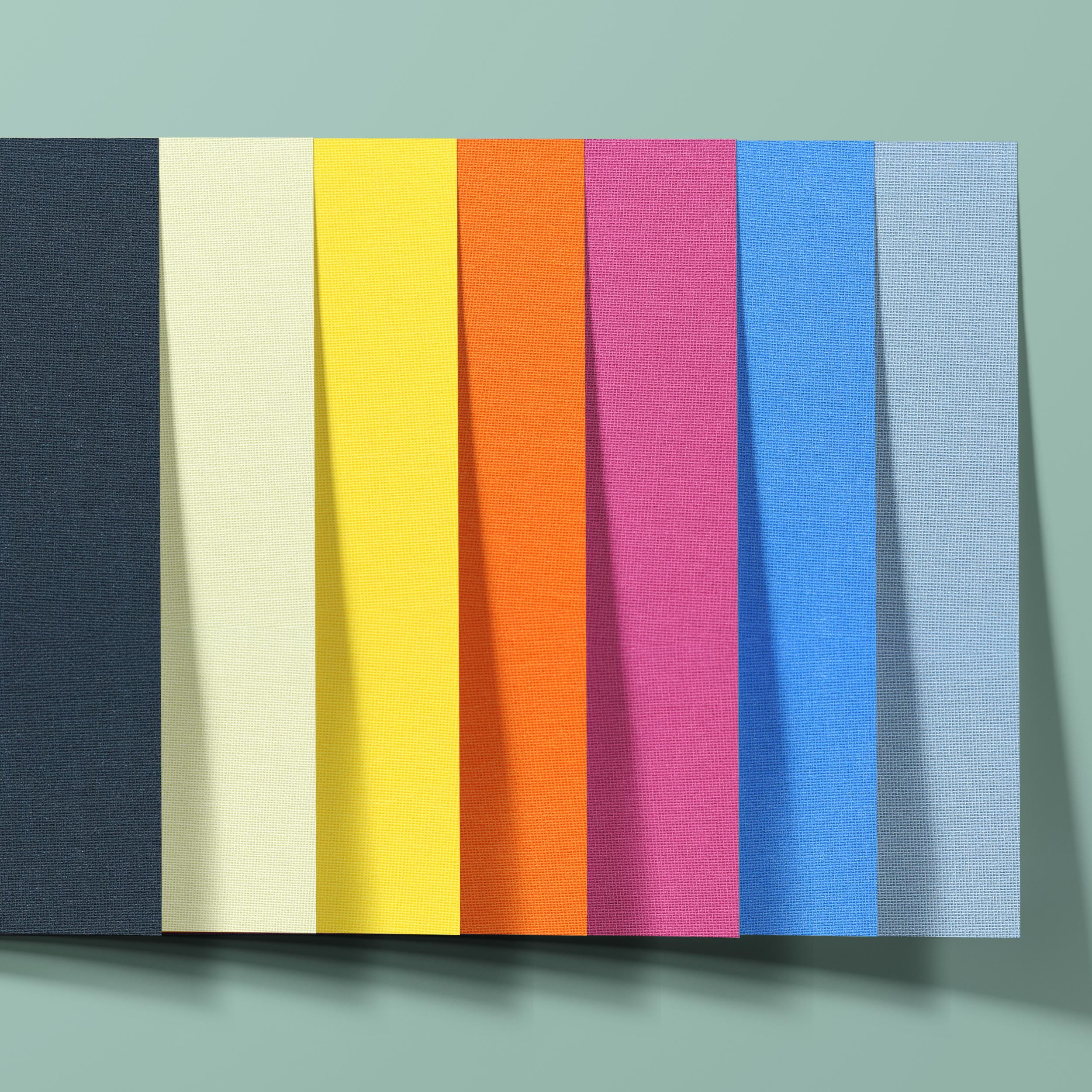 8*8 Fabric Surface Paper Backed 4 Different Colors Bookbinding