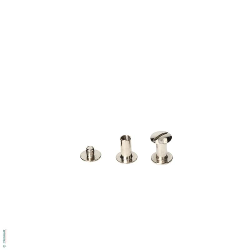 Buchschrauben Standardqualität - Füllhöhe (in mm) 10 - Buchschrauben ermöglichen die repräsentative Heftung von Büchern, Broschüren oder Los...