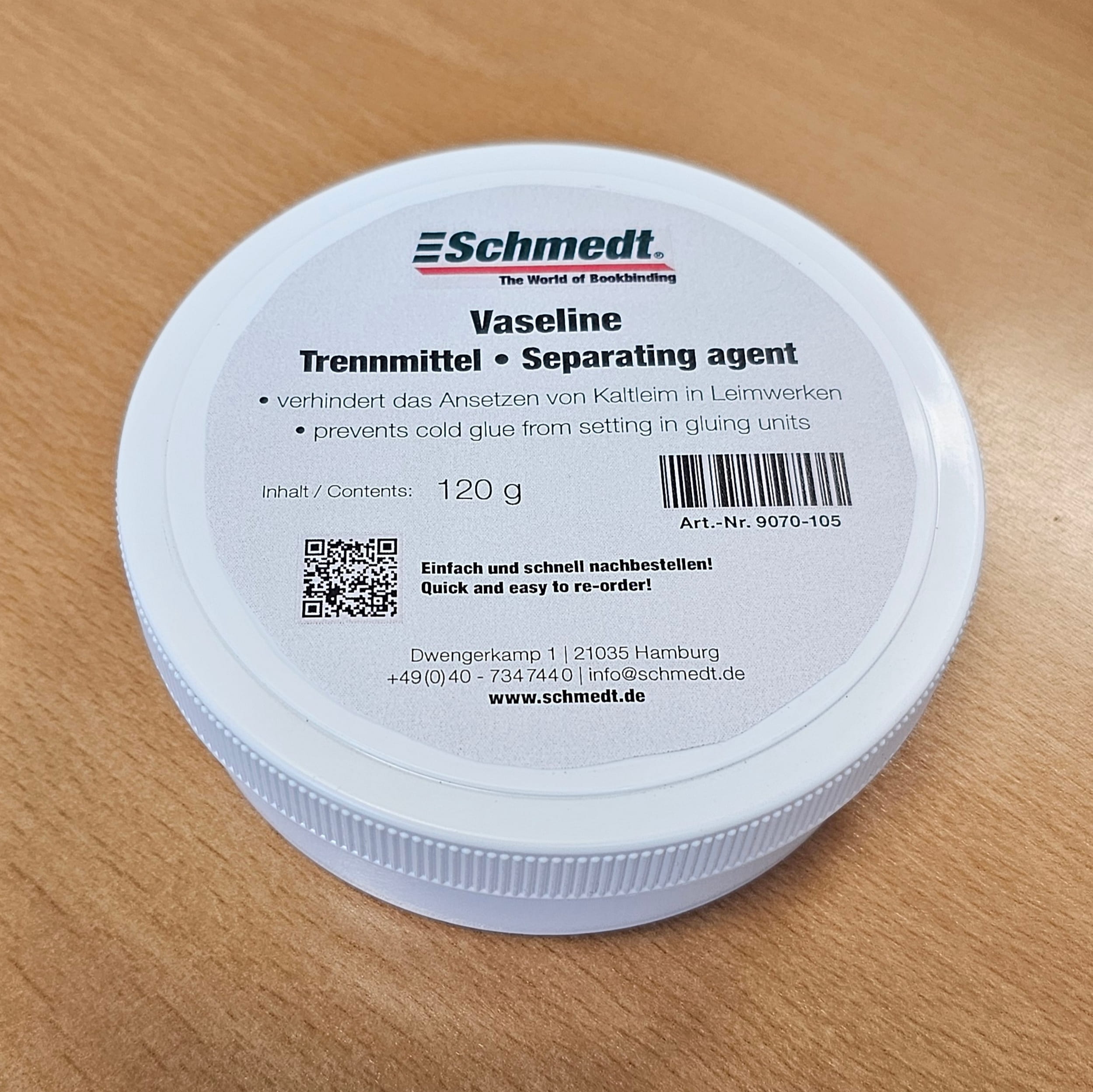 Vaselina - Disociadora - Bote de plástico - 120 gr - Evite el pegado de la cola fría en las unidades de encolado....