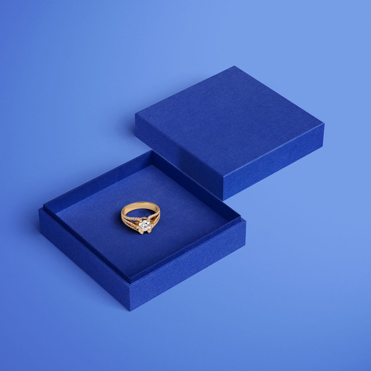 Englisch Buckram • toile de reliure de qualité supérieure - Couleur 550 - bleu moyen - couvertures de livres, livres-biblithèque, 
cartes d... - image-1