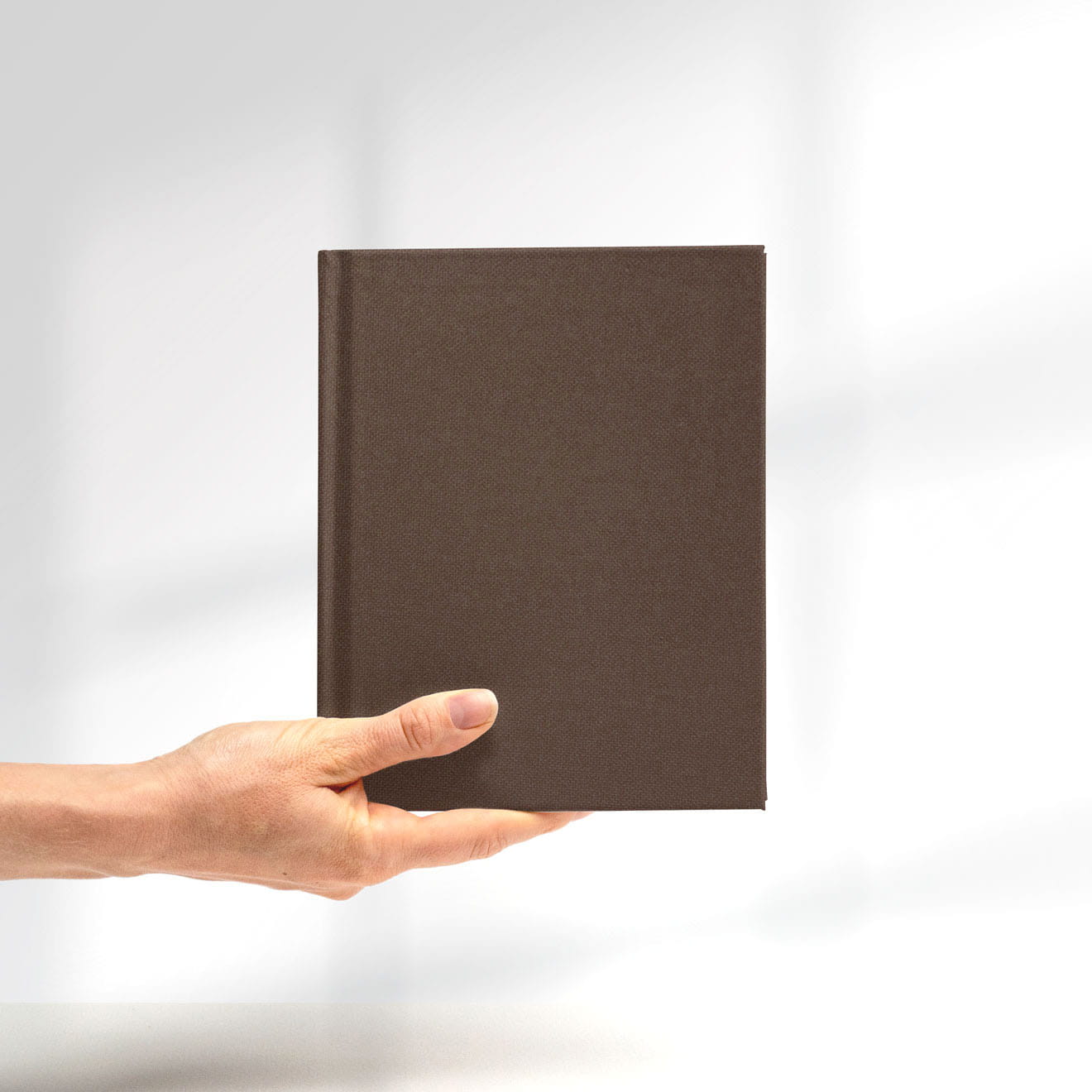 Englisch Buckram • hochwertiges Buchleinen - Farbe 575 - dunkelbraun - Anwendungen: für Bucheinbände, Bibliotheksbände, Speisekarten, Notizb... - Bild-3