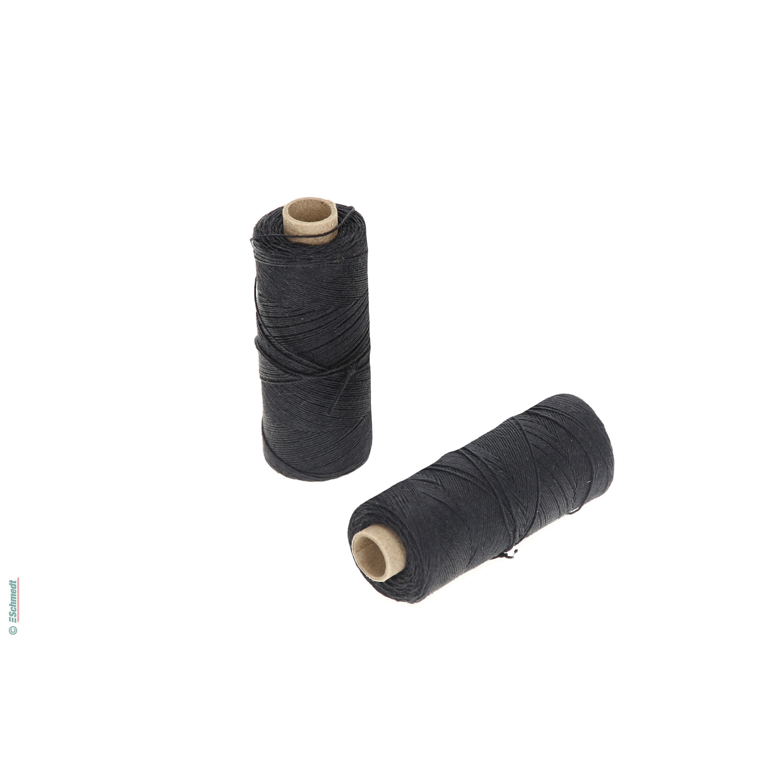 Heftzwirn | farbig - Größe 18/3 - ca. 0,55 mm stark - Farbe 13 - schwarz - für die manuelle Fadenheftung...