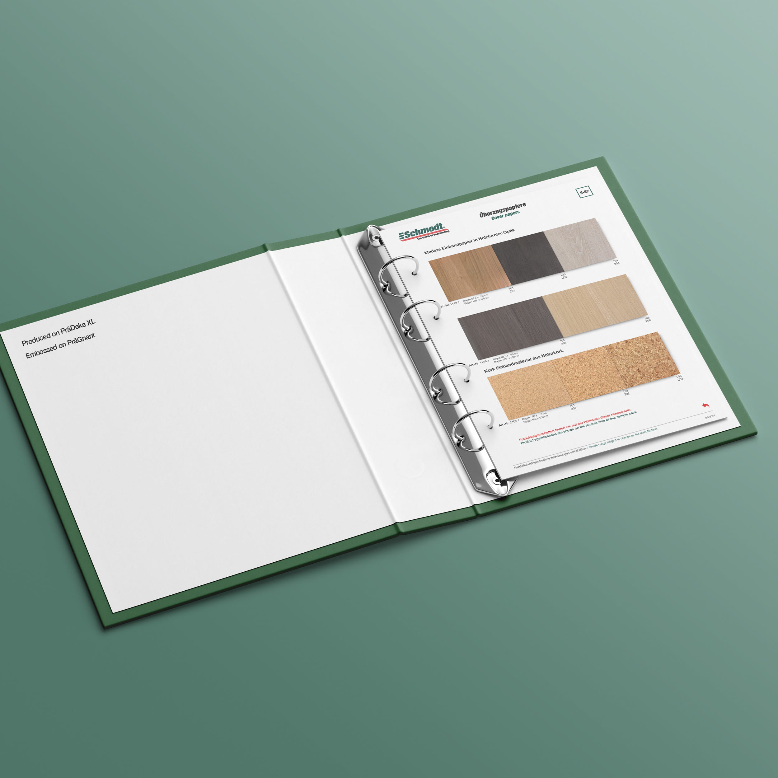 Samples card Madera, Cork - Type S-B7 Cover paper 6/6 - ... - image-1