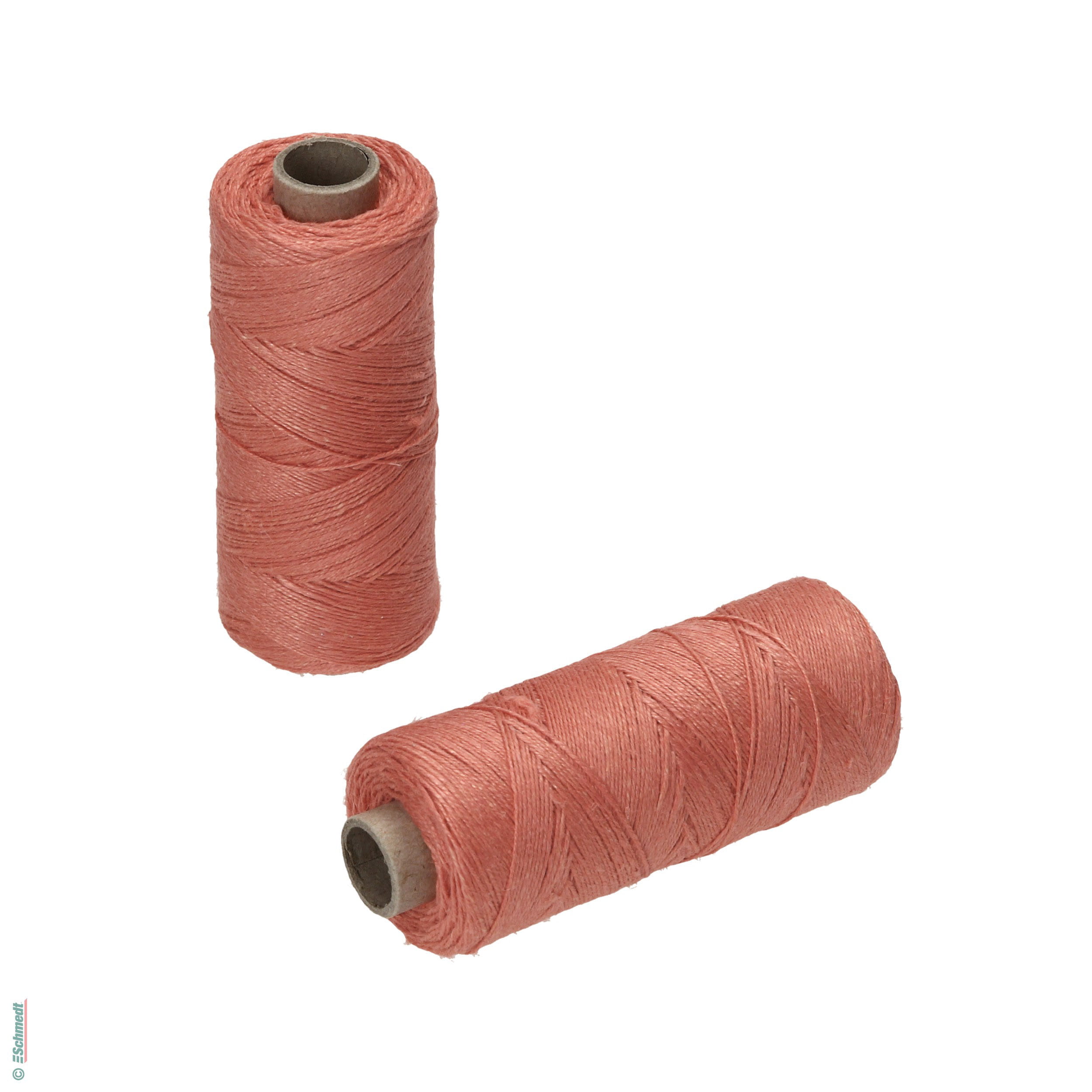 Hilo para coser a mano | de colores - Tamaño 18/3 - aprox. 0,55 mm - Color 42 - salmón - para el cosido con hilo manual...