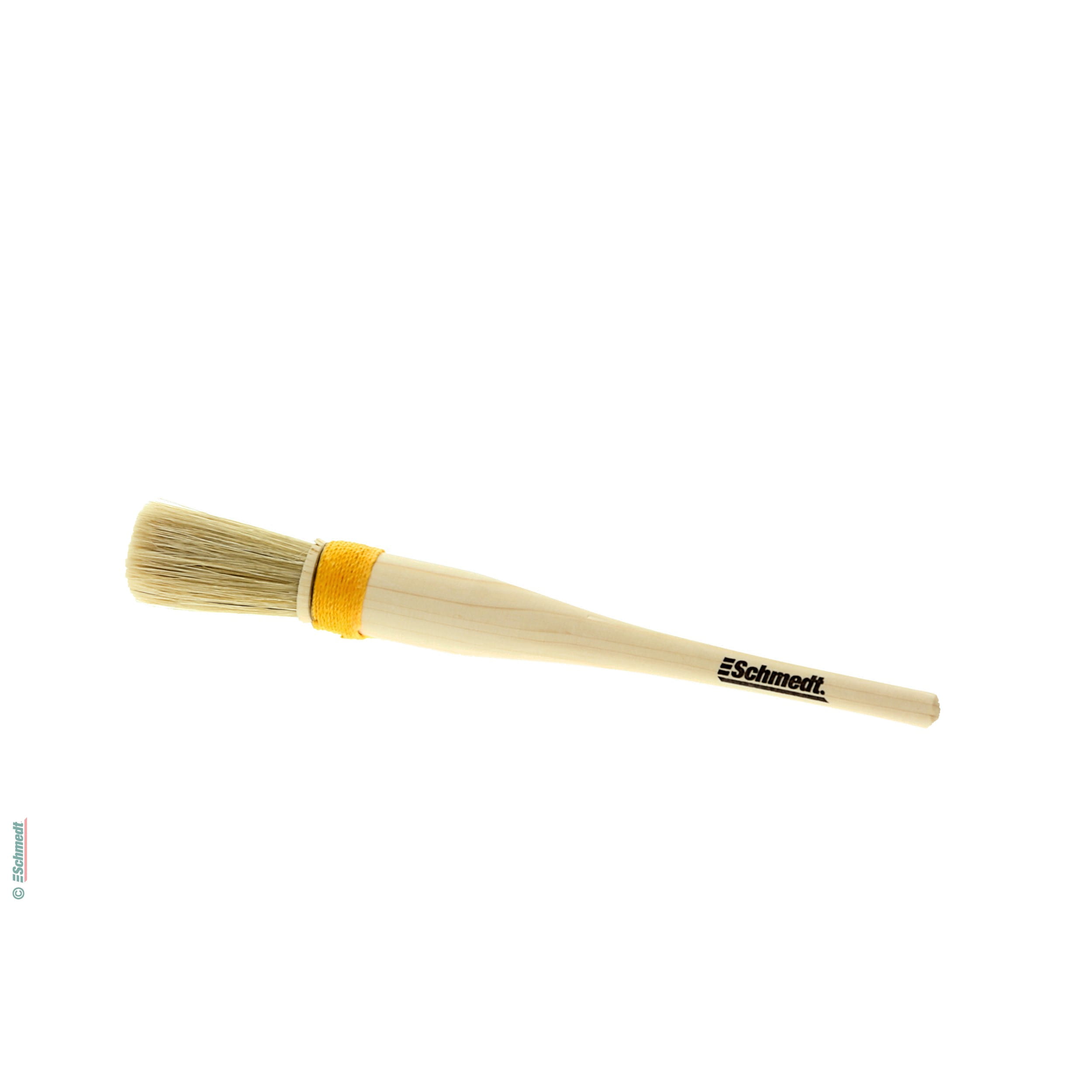 Paste brush, round, bridled with cord - the thickening handle helps to comfortably apply paste and other cold glues...