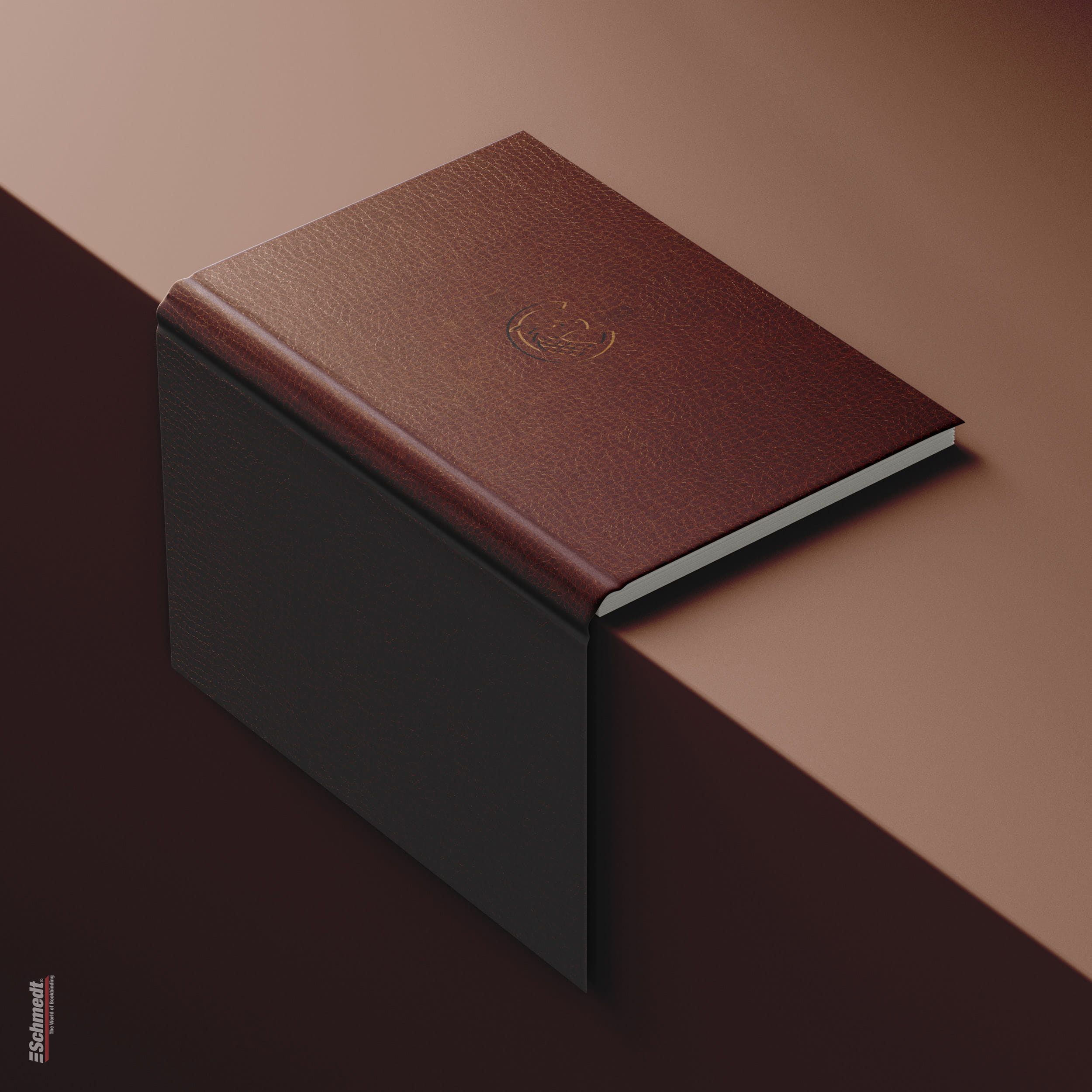 Chimera • Faux leather paper - Colour 076 - light brown - cover paper for books, files, folders, boxes, cases, packagings etc.... - image-1