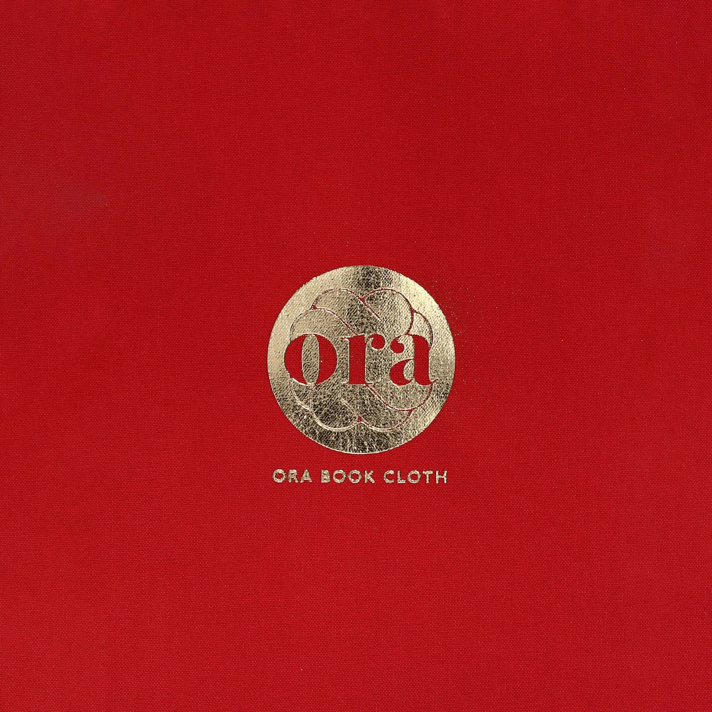 Ora • Buchleinen - Farbe 012 - rot - Anwendungen: für Bucheinbände, Notizbücher, Ordner, Mappen, Schuber, Kästen, Schachteln, Etuis, Geschen... - Bild-2