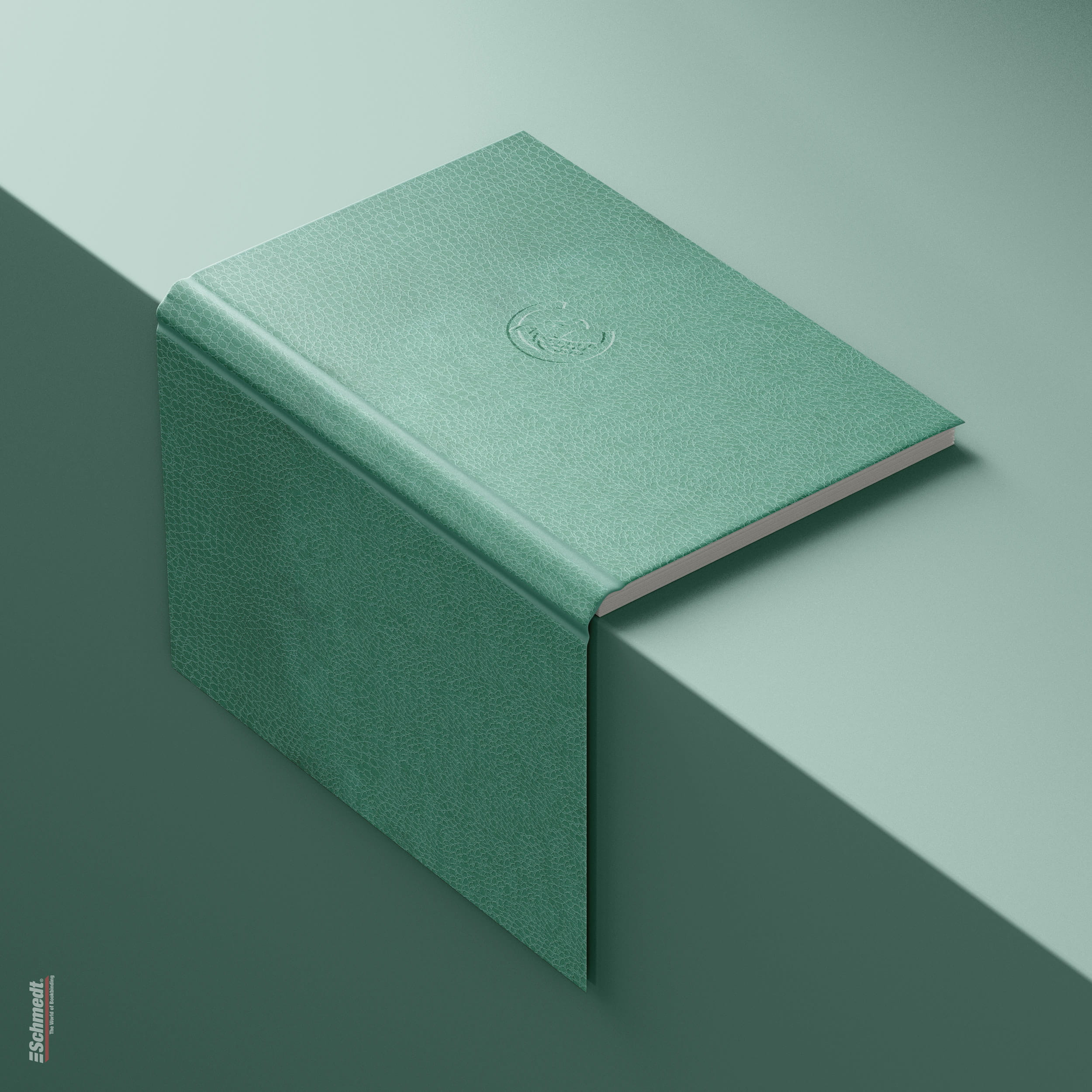 Chimera • Faux leather paper - Colour 047 - mint - cover paper for books, files, folders, boxes, cases, packagings etc.... - image-1