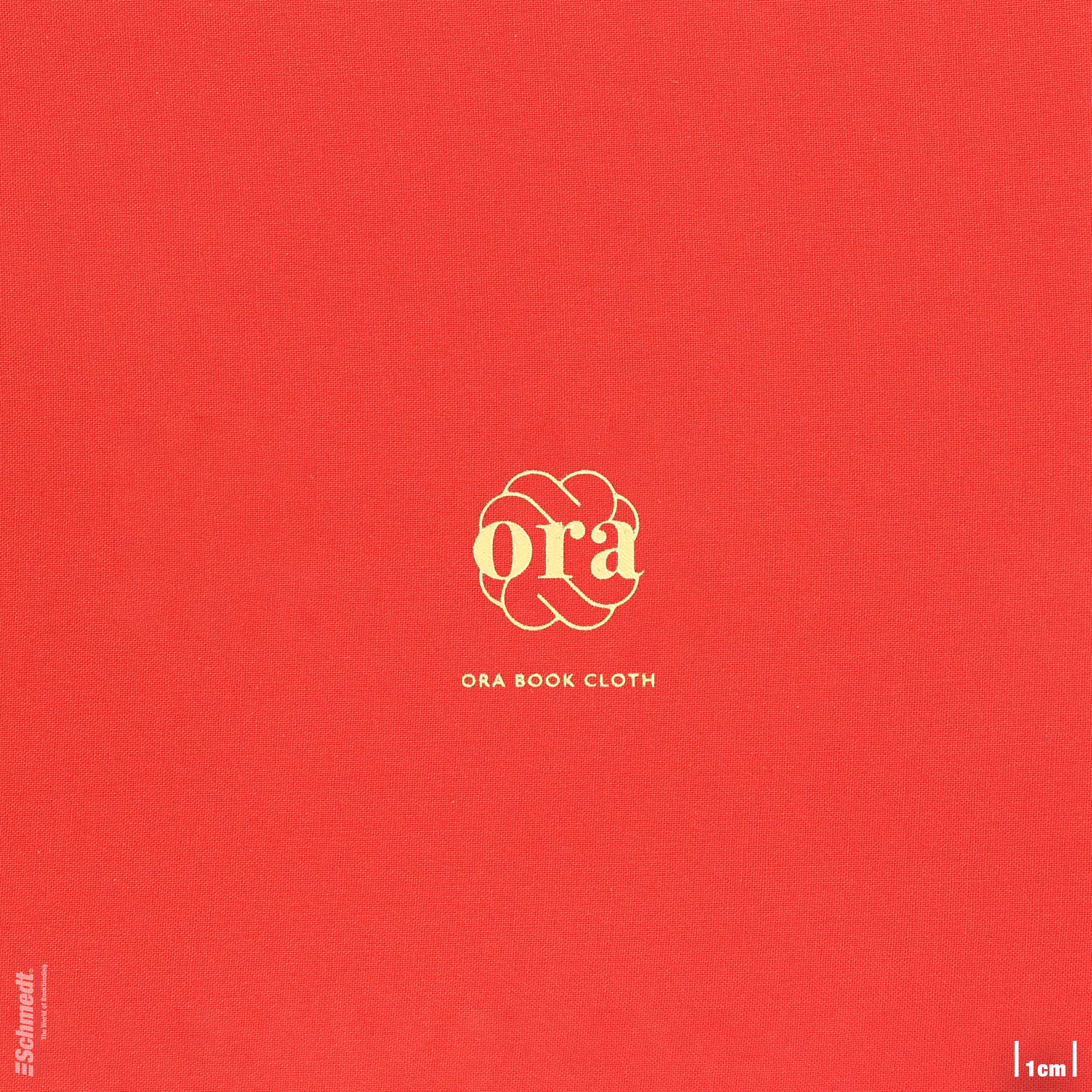 Ora • Buchleinen - Farbe 041 - erdbeerrot - Anwendungen: für Bucheinbände, Notizbücher, Ordner, Mappen, Schuber, Kästen, Schachteln, Etuis, ... - Bild-1