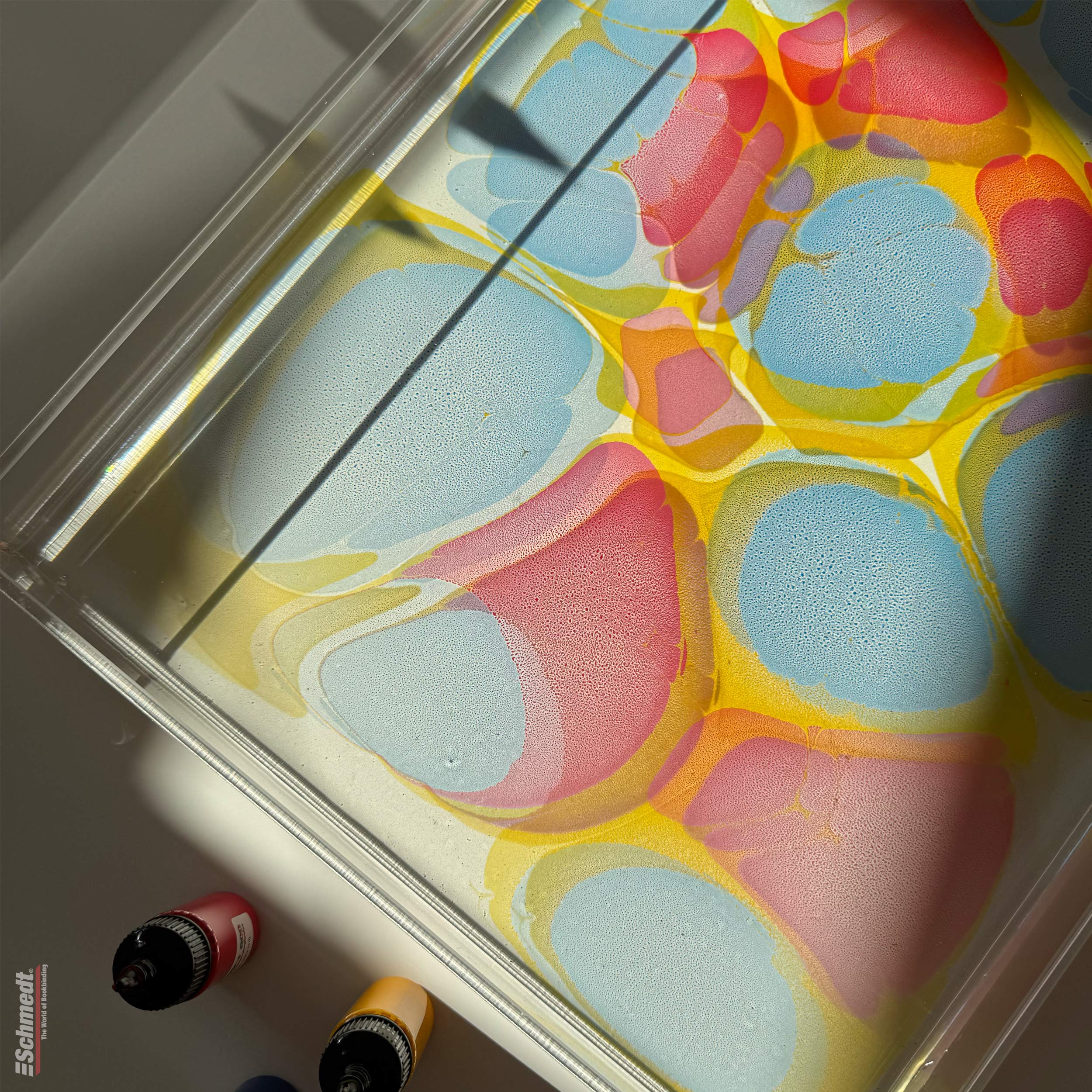 AscoColor eco - Marbling dye - Water-based acrylic dyes with organic pigments - to produce marbled papers

Please shake the dyes vigorousl... - image-3