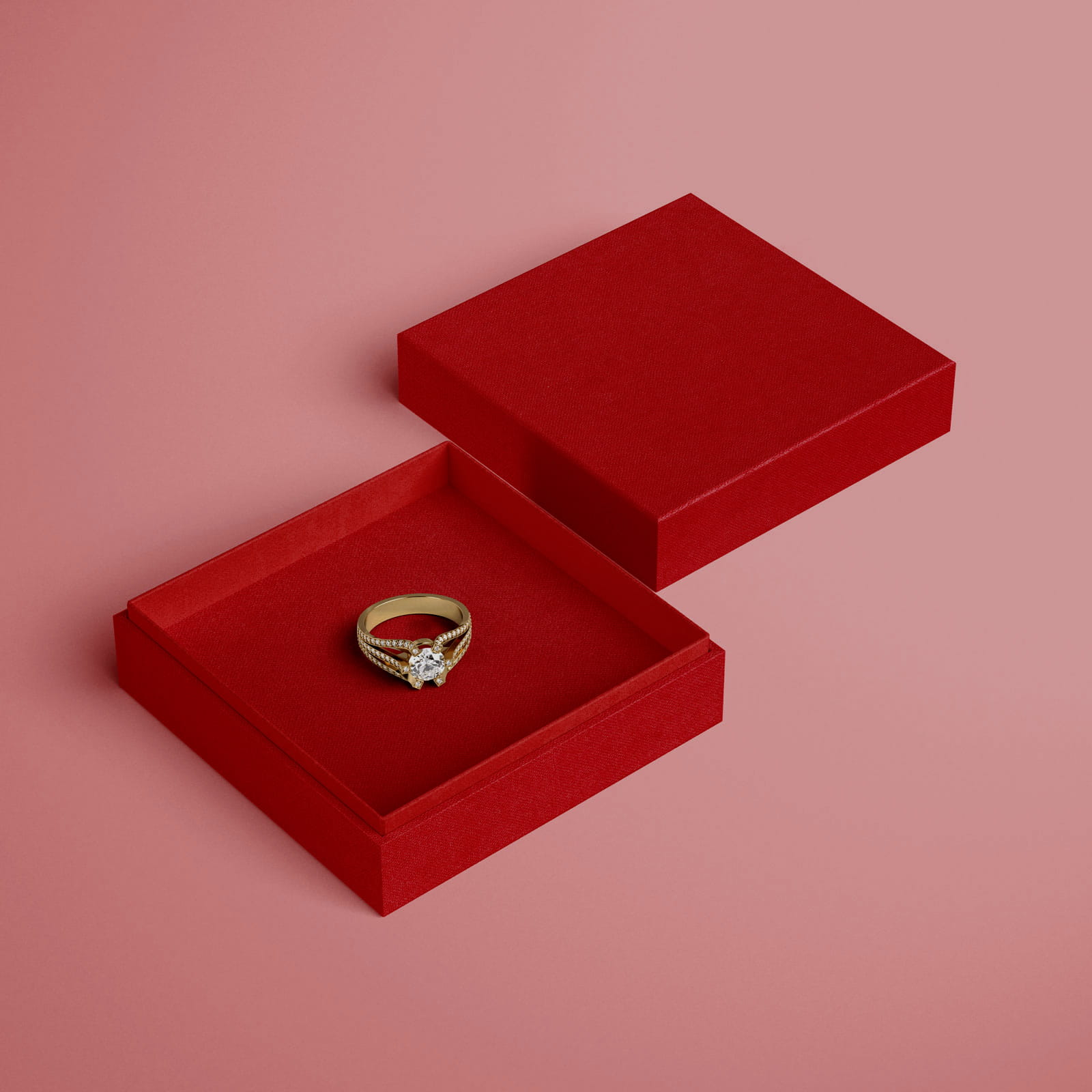 Englisch Buckram | Bibliotheksleinen - Farbe 534 - rot - Anwendungen: für Bucheinbände, Bibliotheksbände, Speisekarten, Notizbücher, Ordner ... - Bild-1