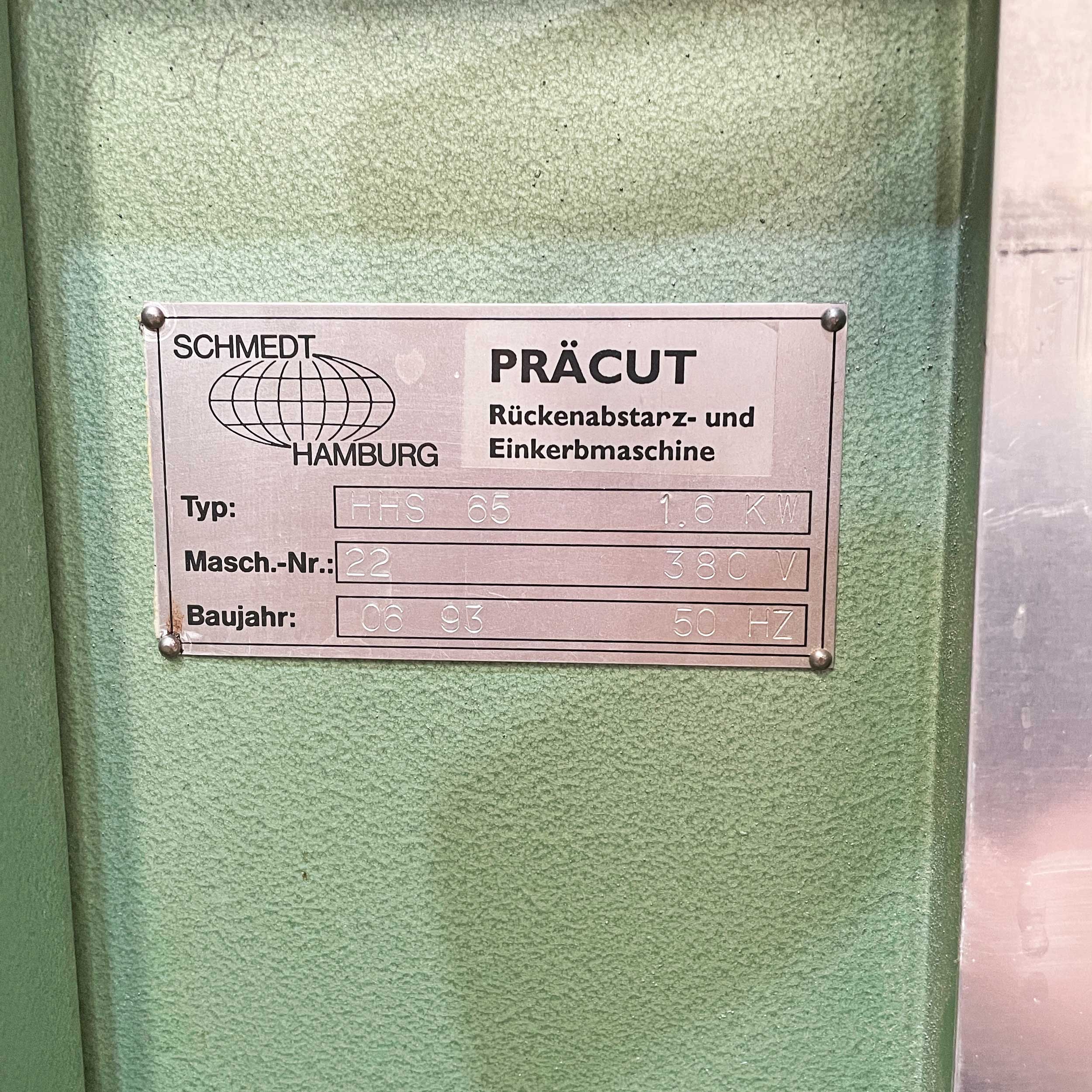PräCut • Book block spine cutting and notching machine - second-hand machine - This device no longer complies with current safety standards,... - image-1