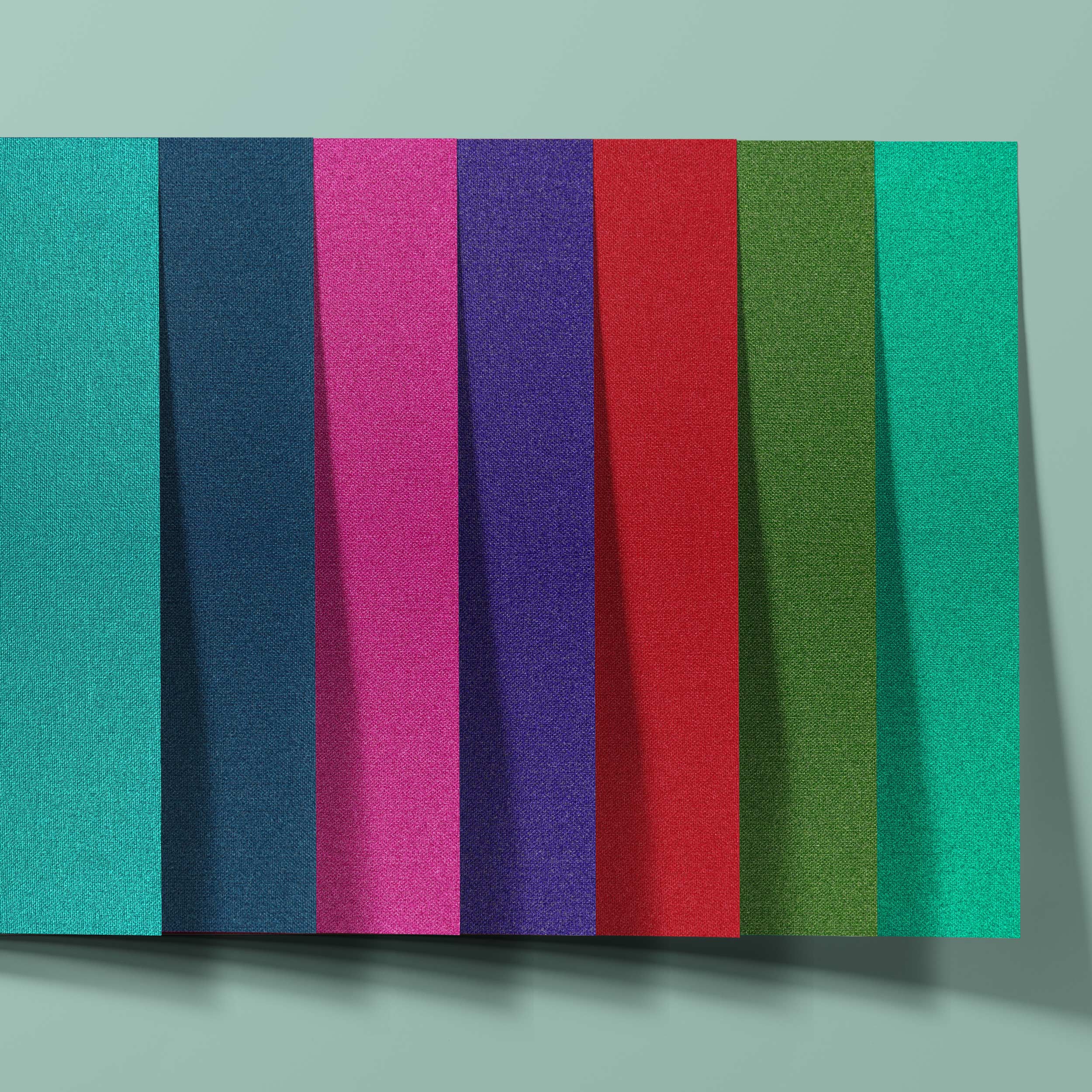 Englisch Buckram Neon | Buchleinen - mit glänzender Beschichtung - Anwendungen: für Bucheinbände, Speisekarten, Notizbücher, Ordner etc.... - Bild-1