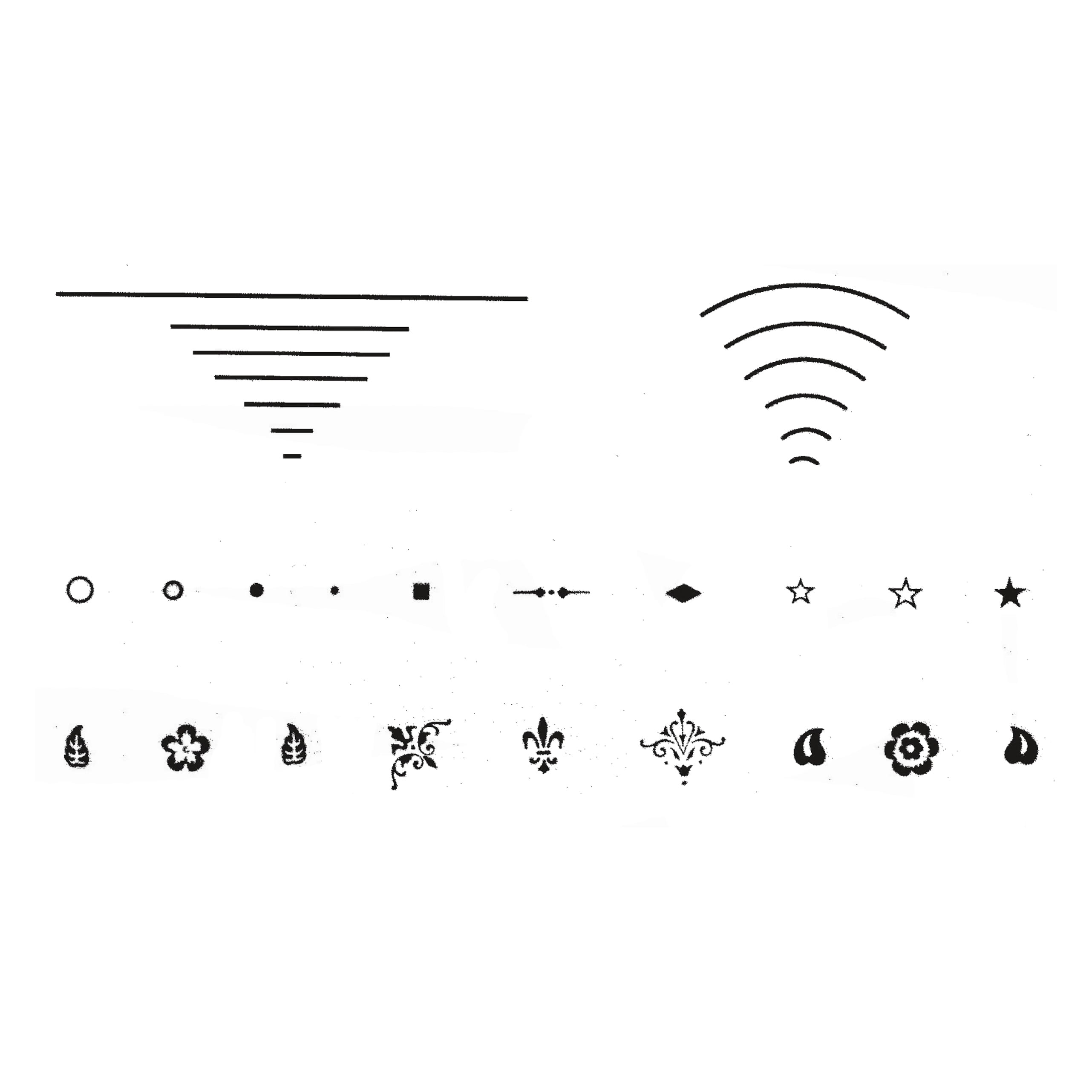 Set of "Studentr" blocking dies - made of brass, to be used in typeholders - for gilding books etc. in blocking presses. The tool is mounted...