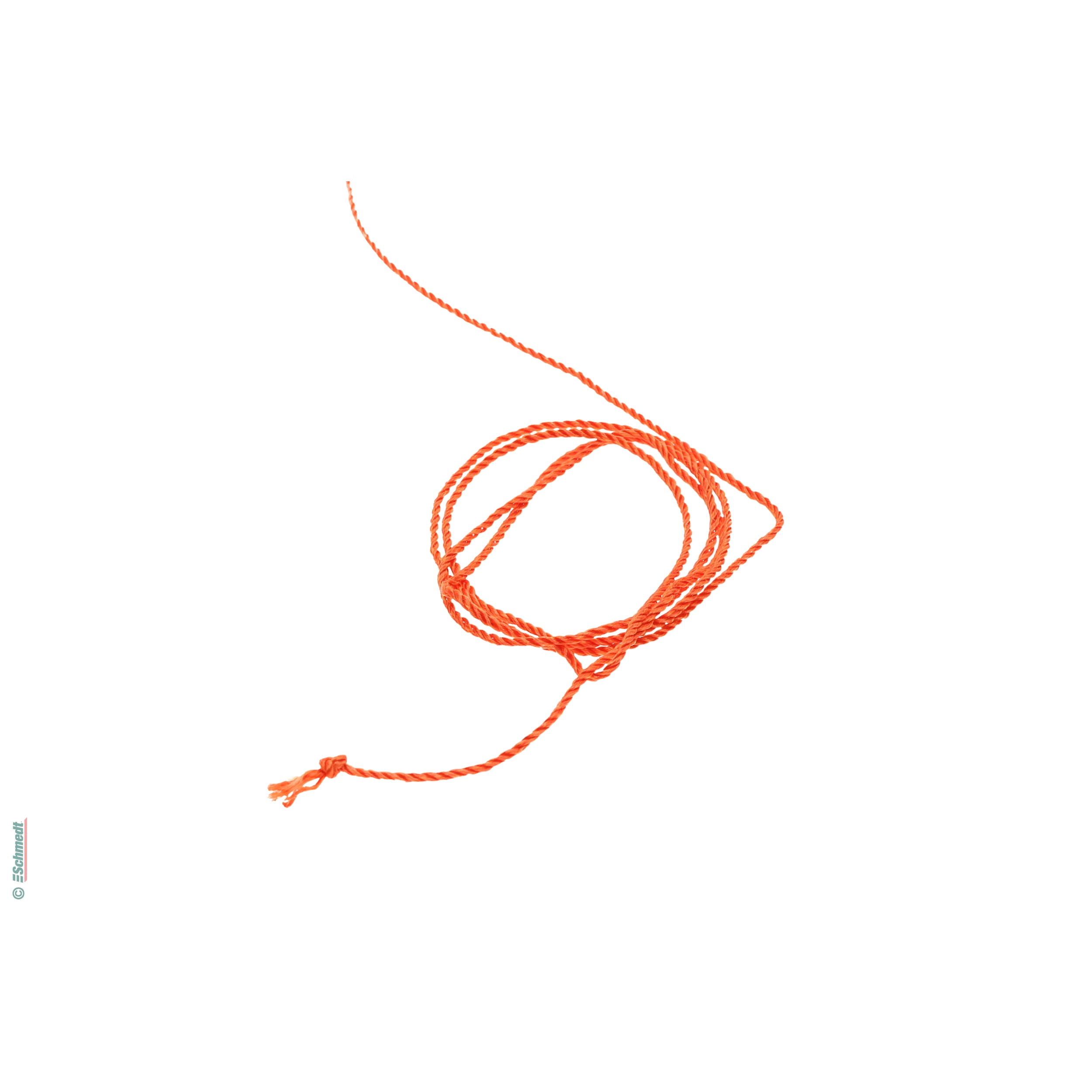 Satin cord, thin - triple-twisted - Colour 003 - orange...