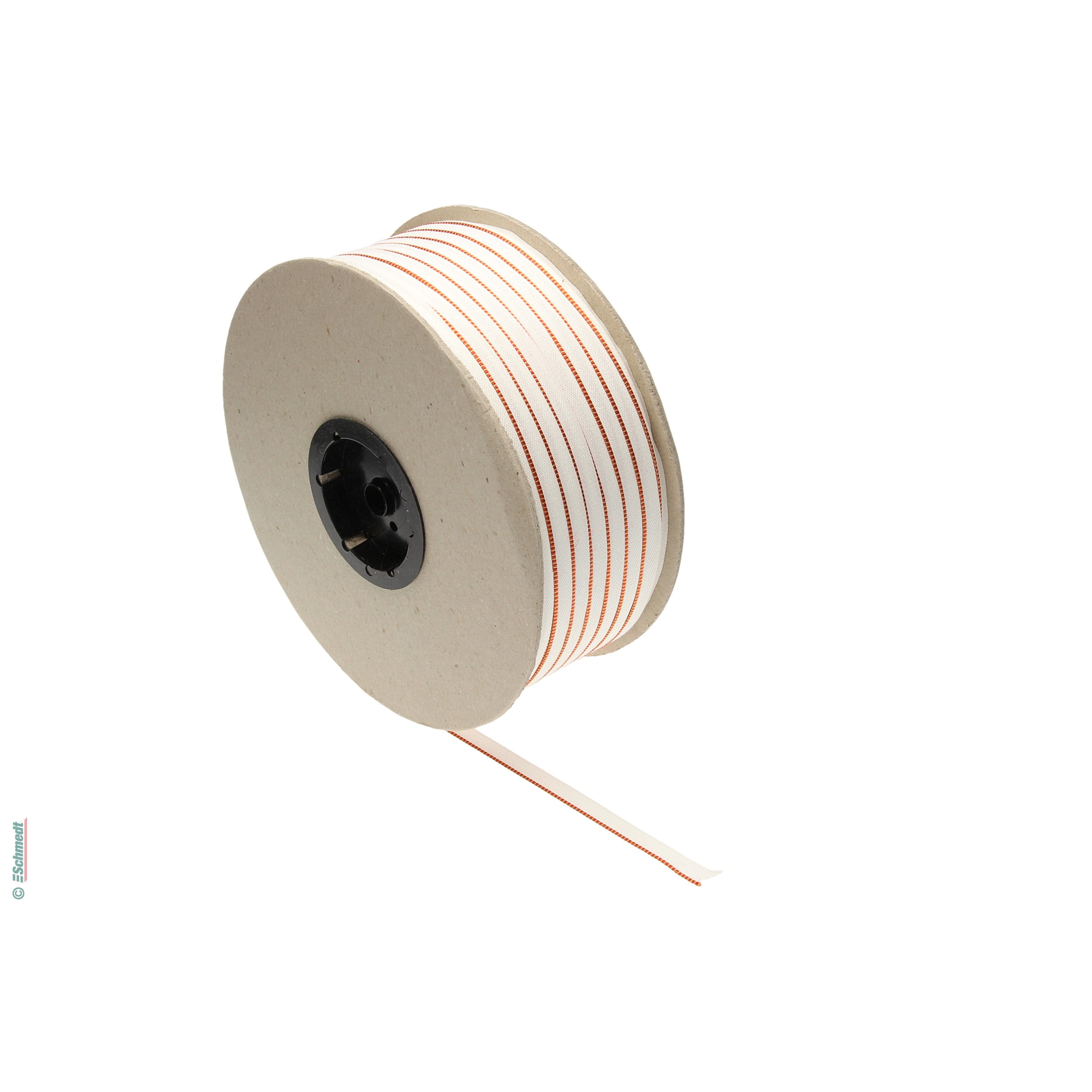 Kapitalband - Premiumqualität - Farbe 012 - rot/gelb - Rollenlänge (in m) 500 - Farbiges Band, auch Kopfband genannt, das bei Hardcover-Büch...