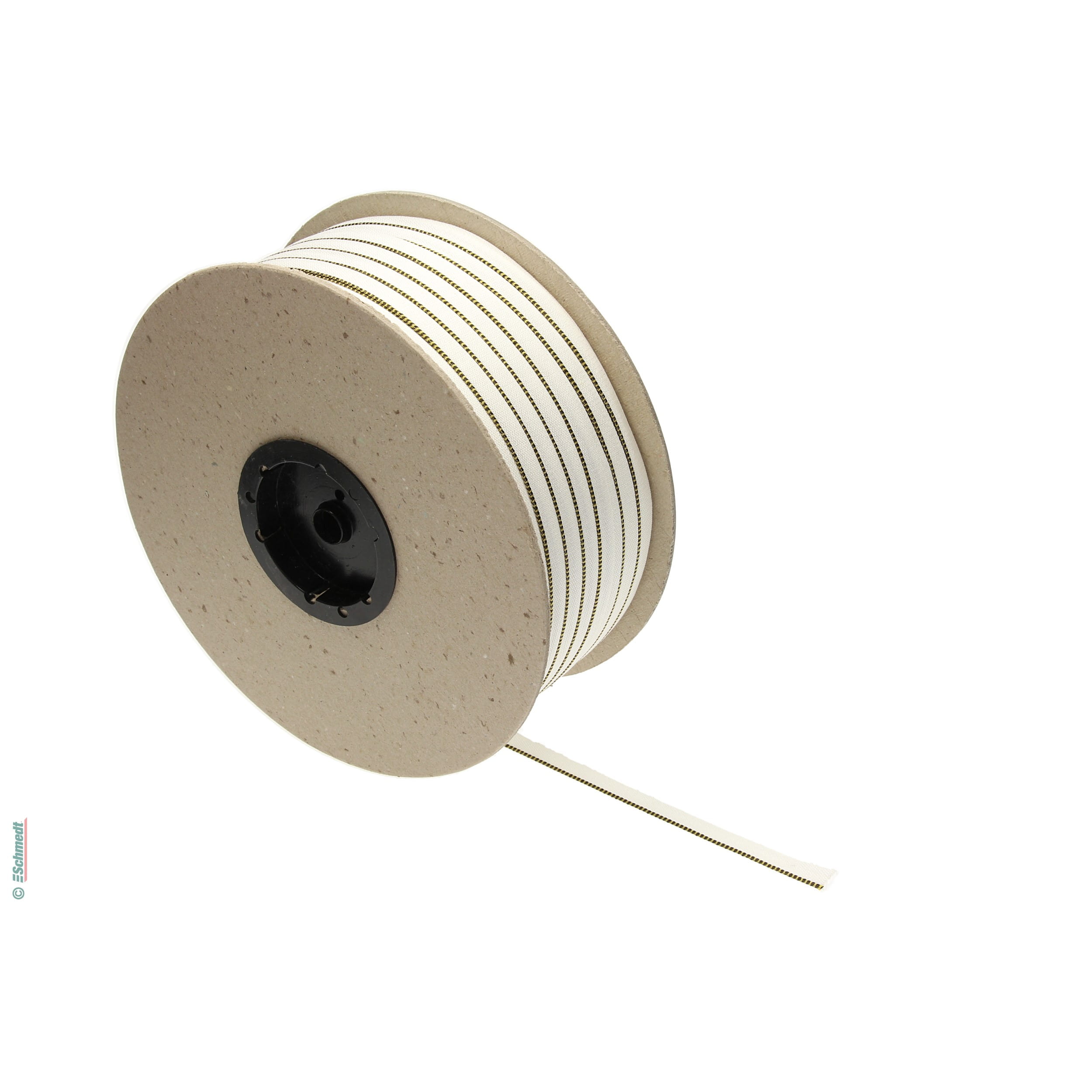 Kapitalband - Premiumqualität - Farbe 049 - schwarz/gelb - Rollenlänge (in m) 500 - Farbiges Band, auch Kopfband genannt, das bei Hardcover-...