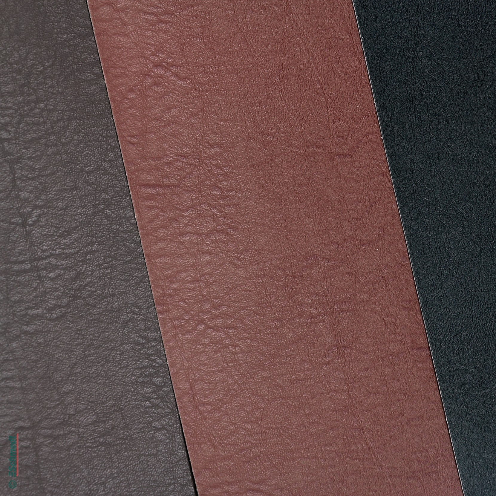 Eurobond - Lederfaserstoff - Farbe 6734 - braun - Prägung Flanders - zum Beziehen von Büchern, Mappen, Ordnern, Speisekarten, Taschenkalende... - Bild-1