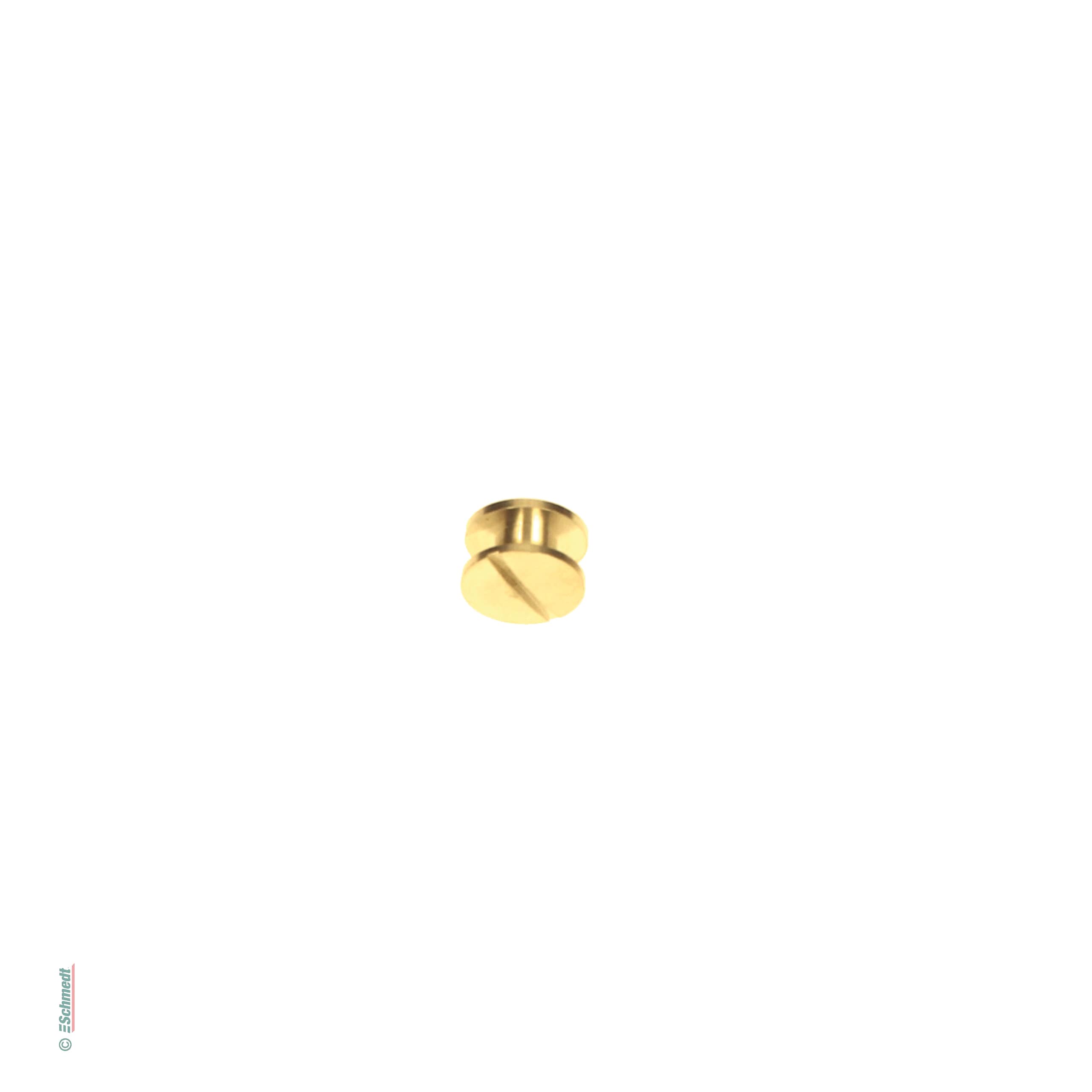 Binding screws - premium quality - Filling height (in mm) 3,5 - Colour golden - Applications: With binding screws (screw posts), books, broc...