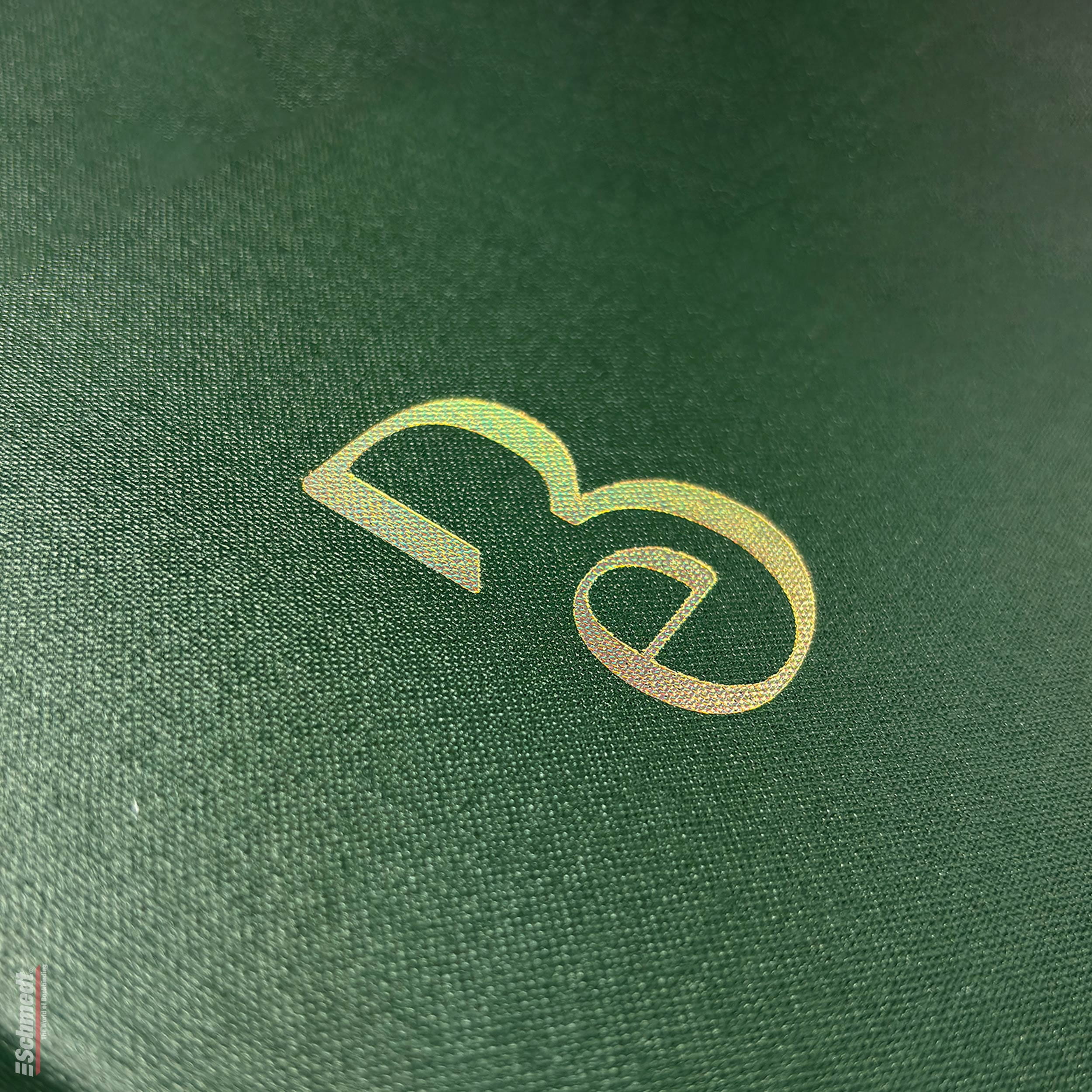 Ruban à dorer à chaud Type 21 - holographique - Largeur (en mm) 13 - Couleur or brillant - Motif laser - ... - image-1