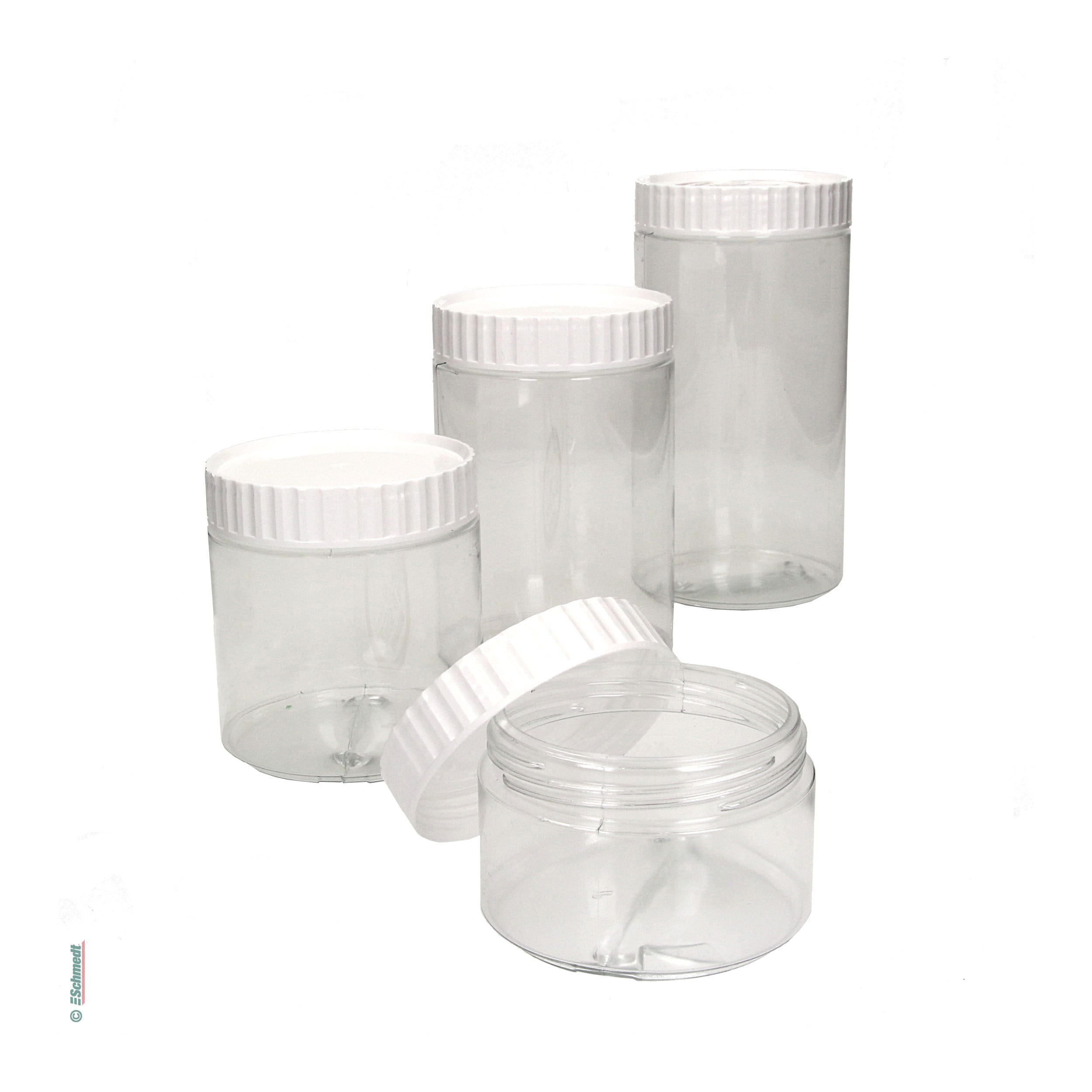 CLEAR PLASTIC CONTAINERS for Slime Twisted Lid Jars Screw on Slime