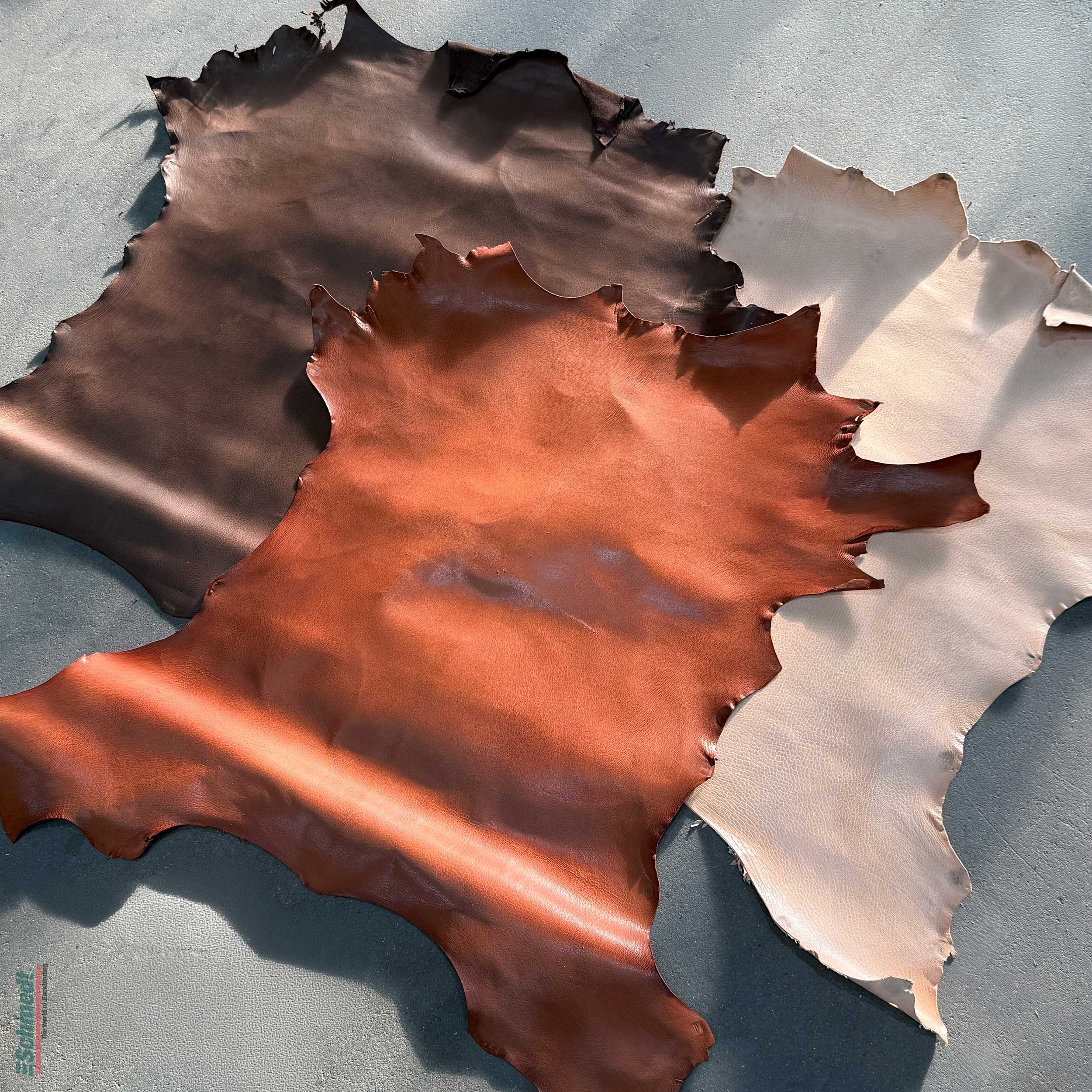 Chevreau Type "Oase" - cuir pleine fleur tanné aux tanins végétaux (sumac etc.) - pour la fabrication de livres de haute qualité avec couver... - image-1