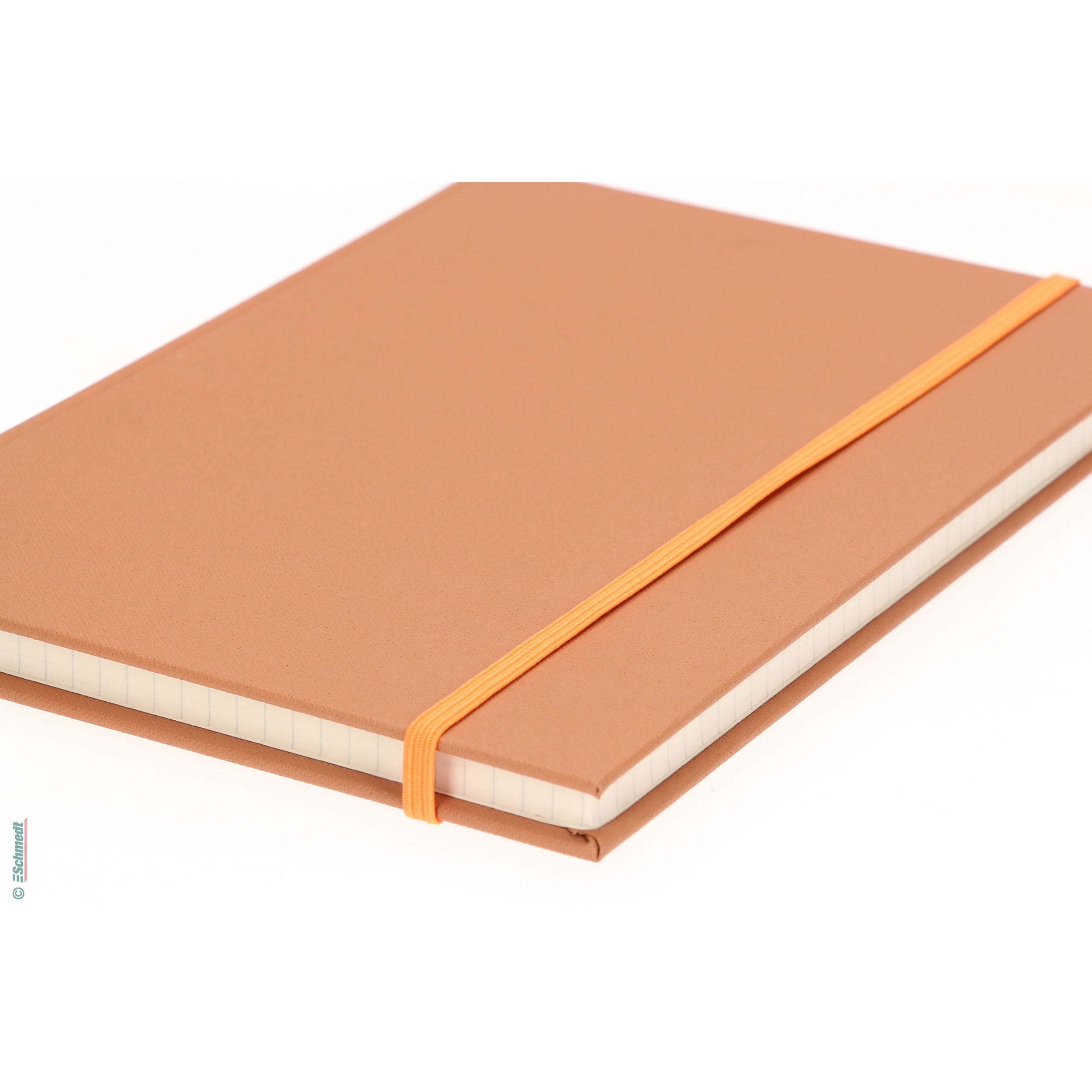 Gummilitze, flach • ca. 7 mm breit - Farbe 012 - orange - Rollenlänge (in m) 10 - Kann mit Metallsplinten (Art. 5390-99X) oder mit Metallcli... - Bild-1