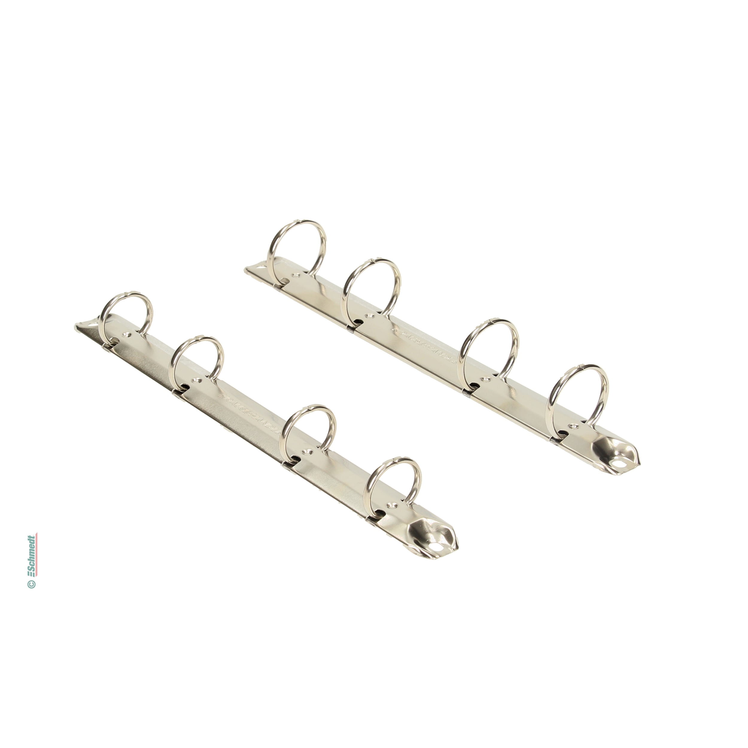 Ringmechanik mit 4 Ringen Standard R - für Lochabstand 45 - 65 - 45 mm [A5] - Mechanik für die Herstellung von Ringbüchern und Ordnern.... - Bild-1