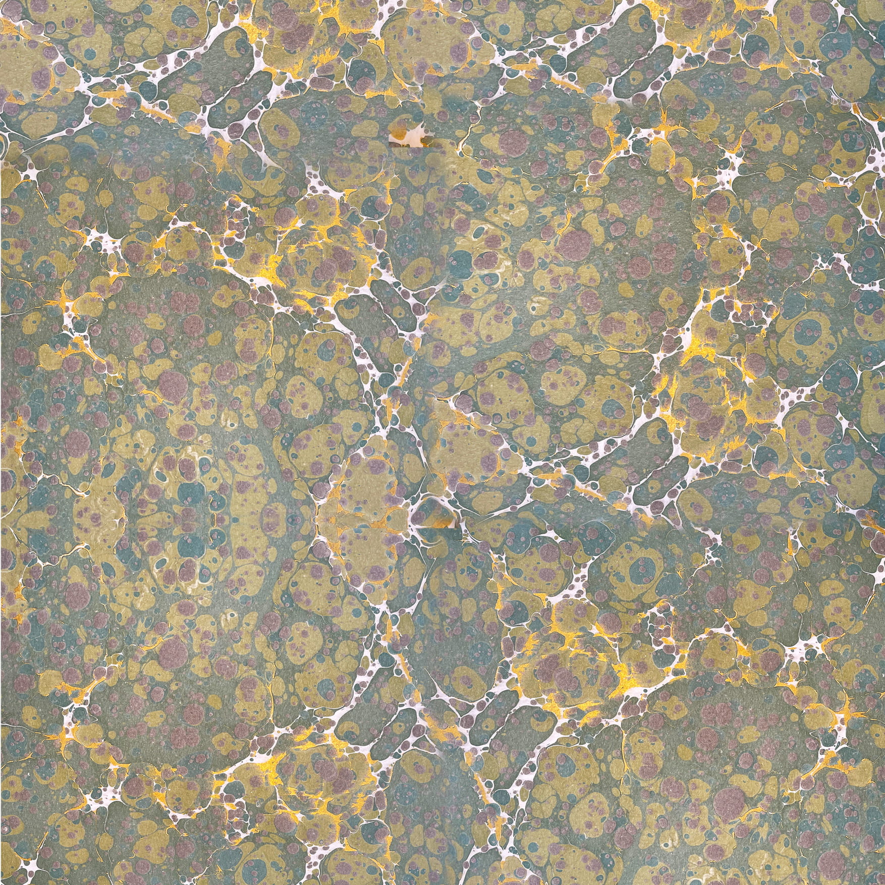 Papier marbré véritable, fait à la main - Couleur 310 - multicolore - Grammage 90 g/m² - pour couvertures de livres, boîtes et pour le brico... - image-1