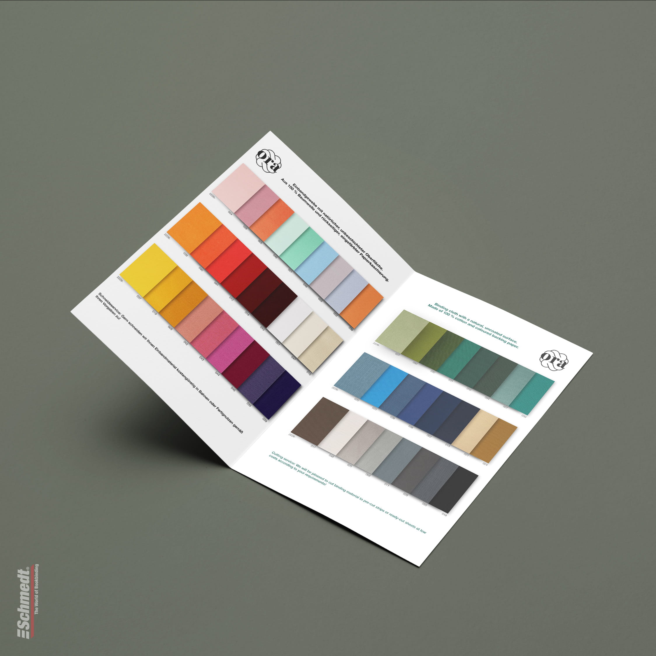 Ora • toile de reliure - avec une surface fine, non revêtue - Applications: pour livres, agendas, classeurs, chemises, boîtes, étuis, coffre... - image-1