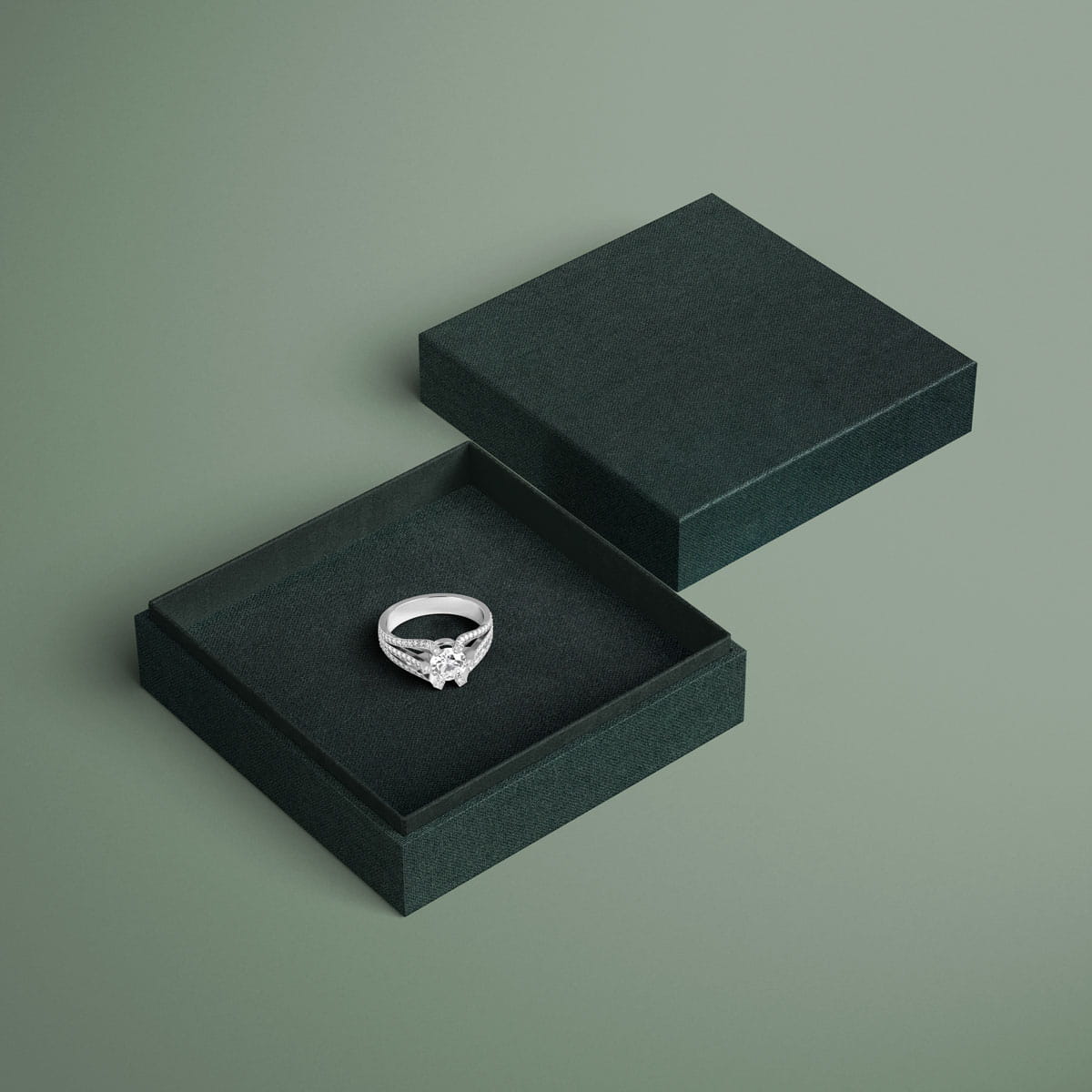 Englisch Buckram | toile bibliothèque - Couleur 592 - noir-vert - couvertures de livres, livres-biblithèque, 
cartes de menu, agendas, clas... - image-1