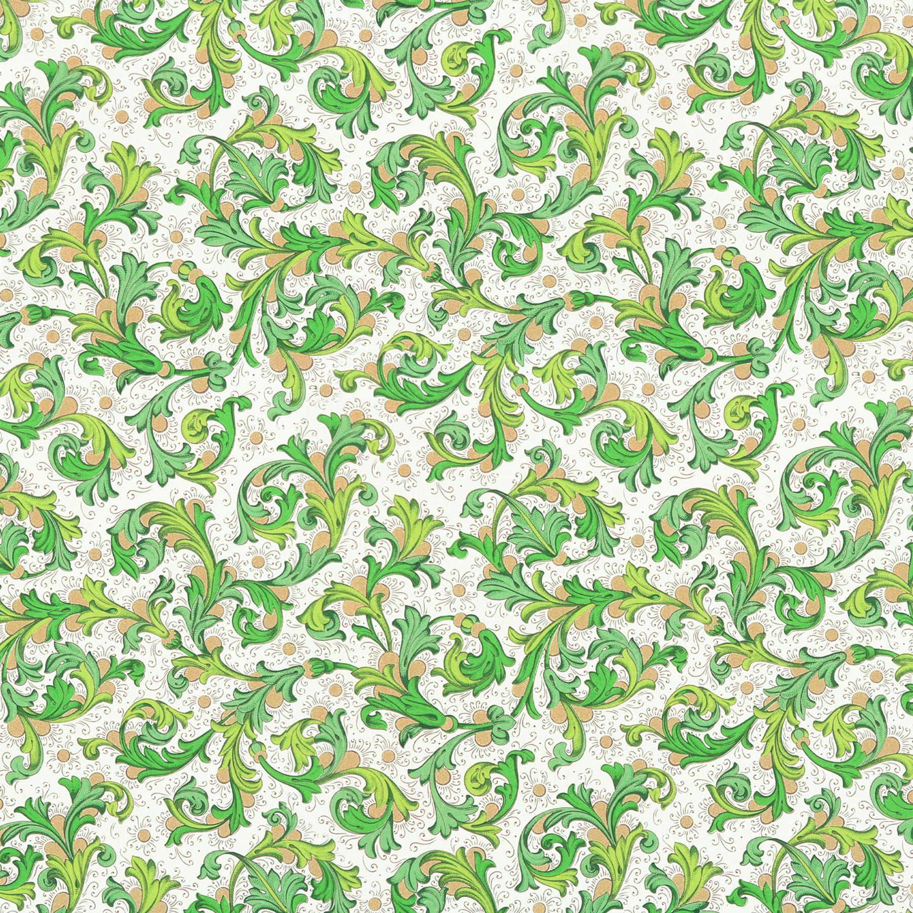 Papier florentine, matte - Couleur 015 - Petit Fleur No. 6 - papier italien utilisé comme papier de couverture de livres, boîtes etc. ou pou... - image-1