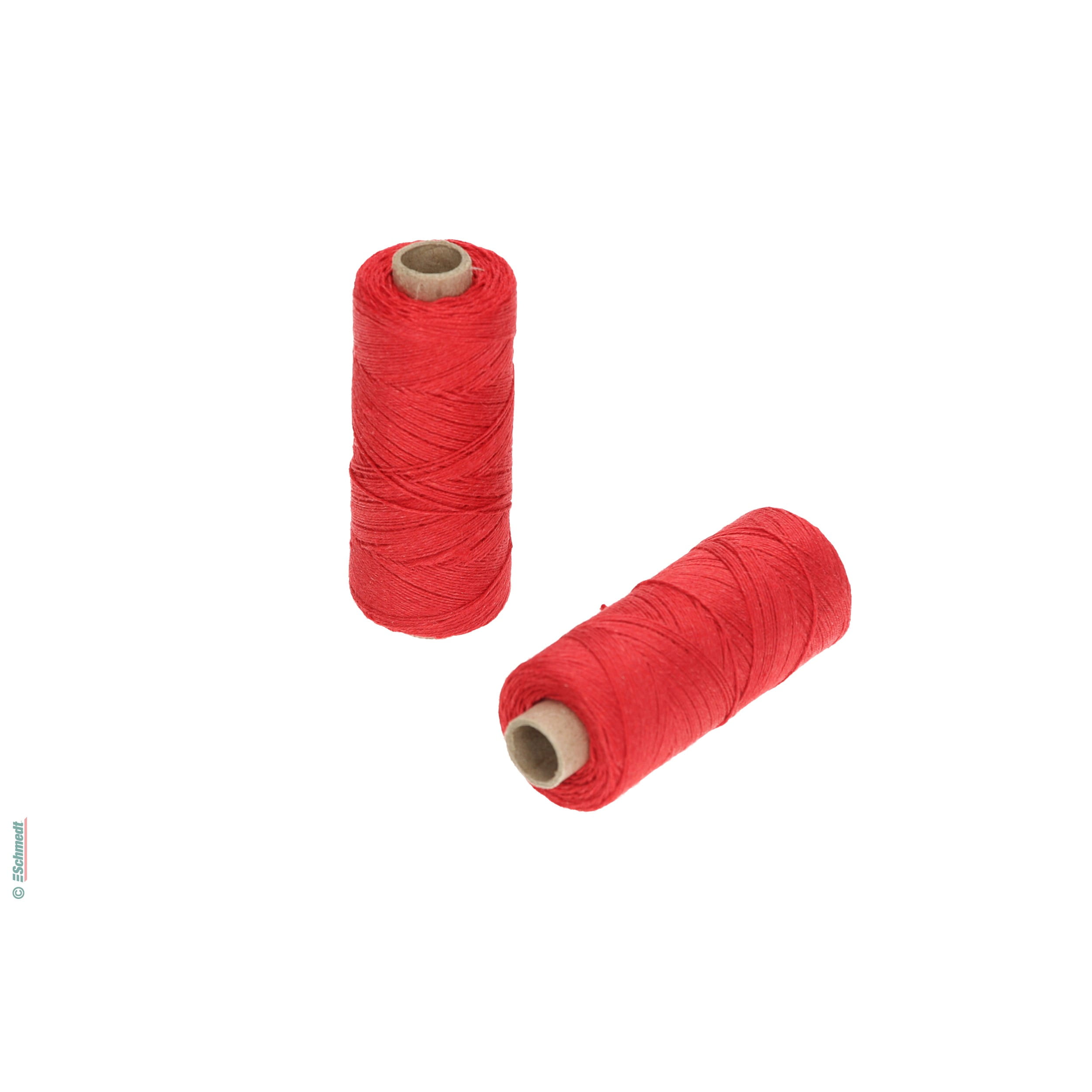 Sewing thread | coloured - Size 18/3 - appro. 0.55 mm - Colour 05 - light red - for manual thread-stitching...