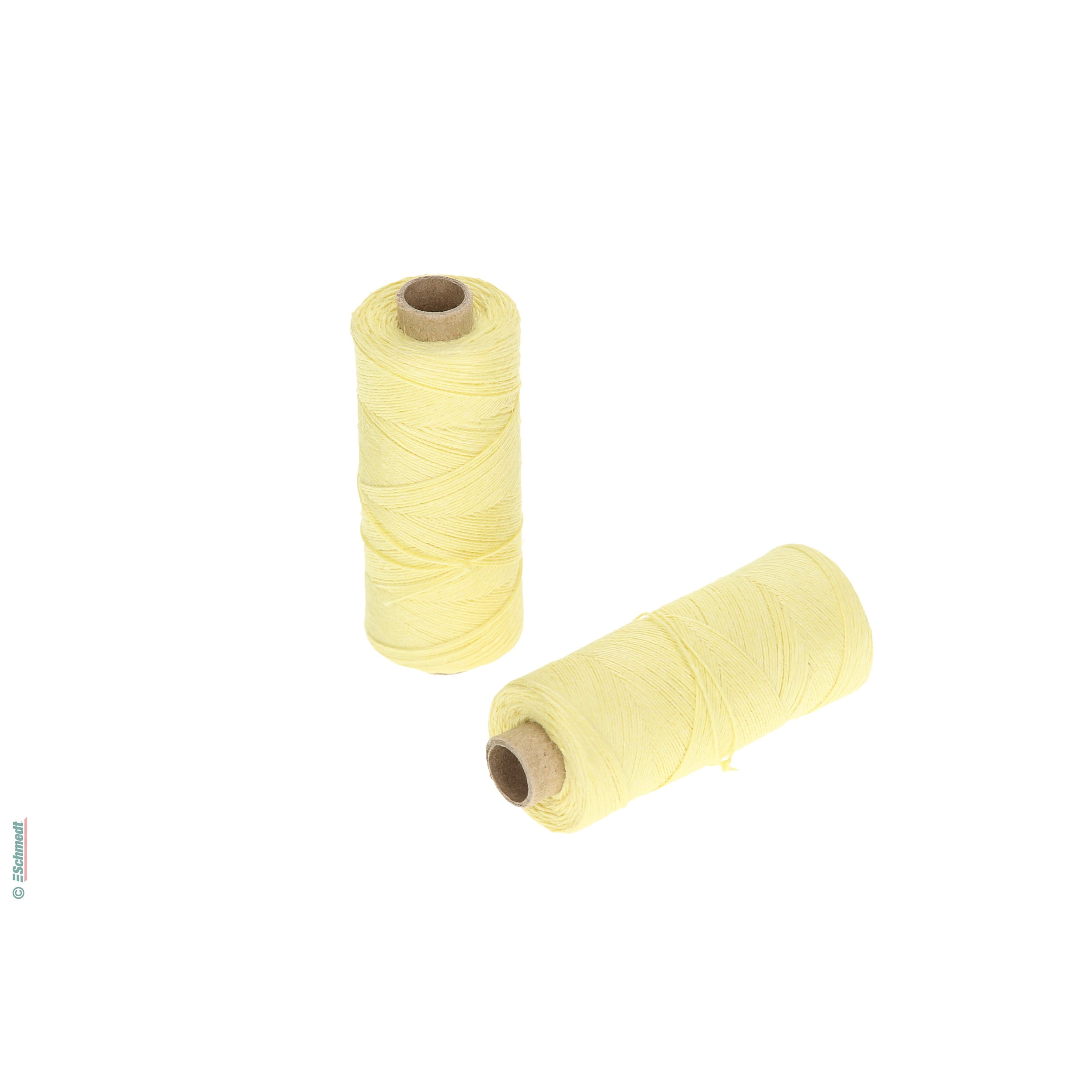 Hilo para coser a mano | de colores - Tamaño 18/3 - aprox. 0,55 mm - Color 50 - amarillo claro - para el cosido con hilo manual...