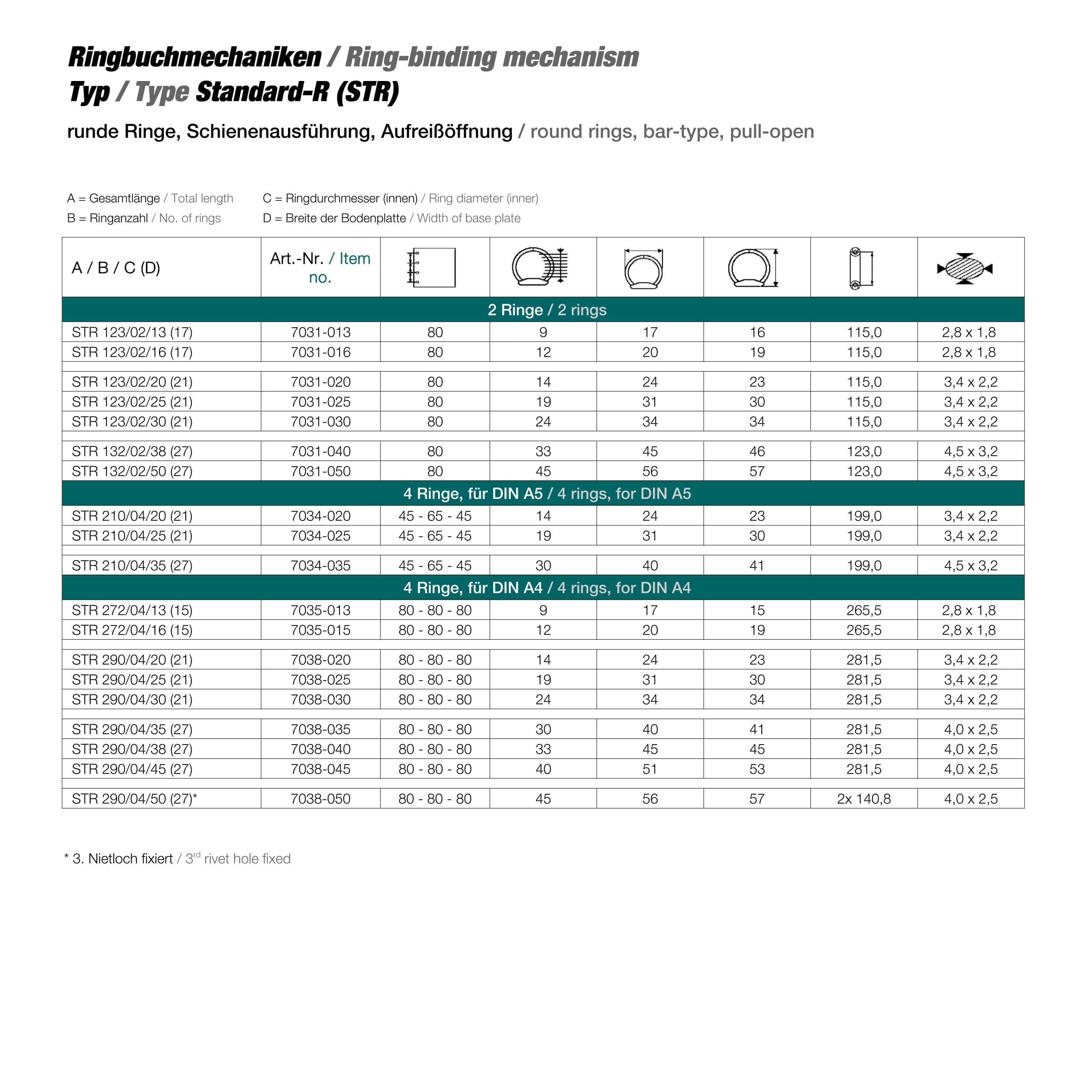 MECANISME CLASSEUR 2 ANNEAUX 19 MM