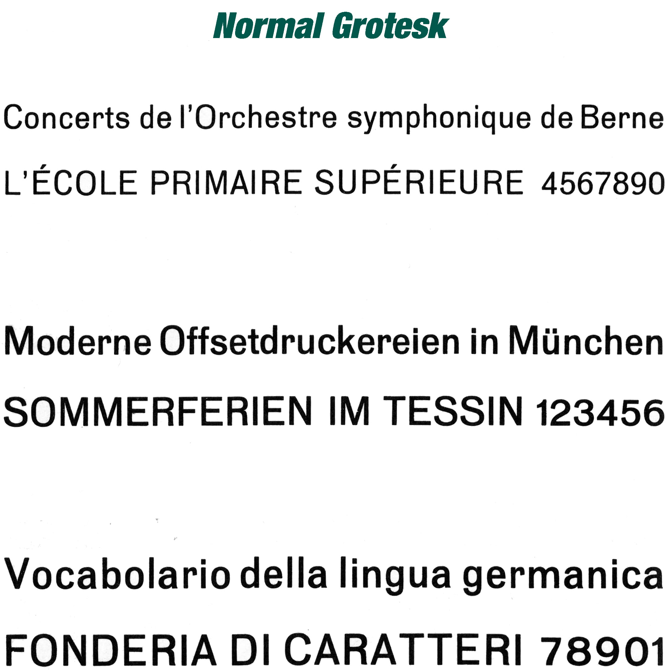 Haas typestyle Normal Grotesk - made of zinc-aluminium - to insert into a typeholder (manual of for blocking press) for hot-foil stamping of... - image-1