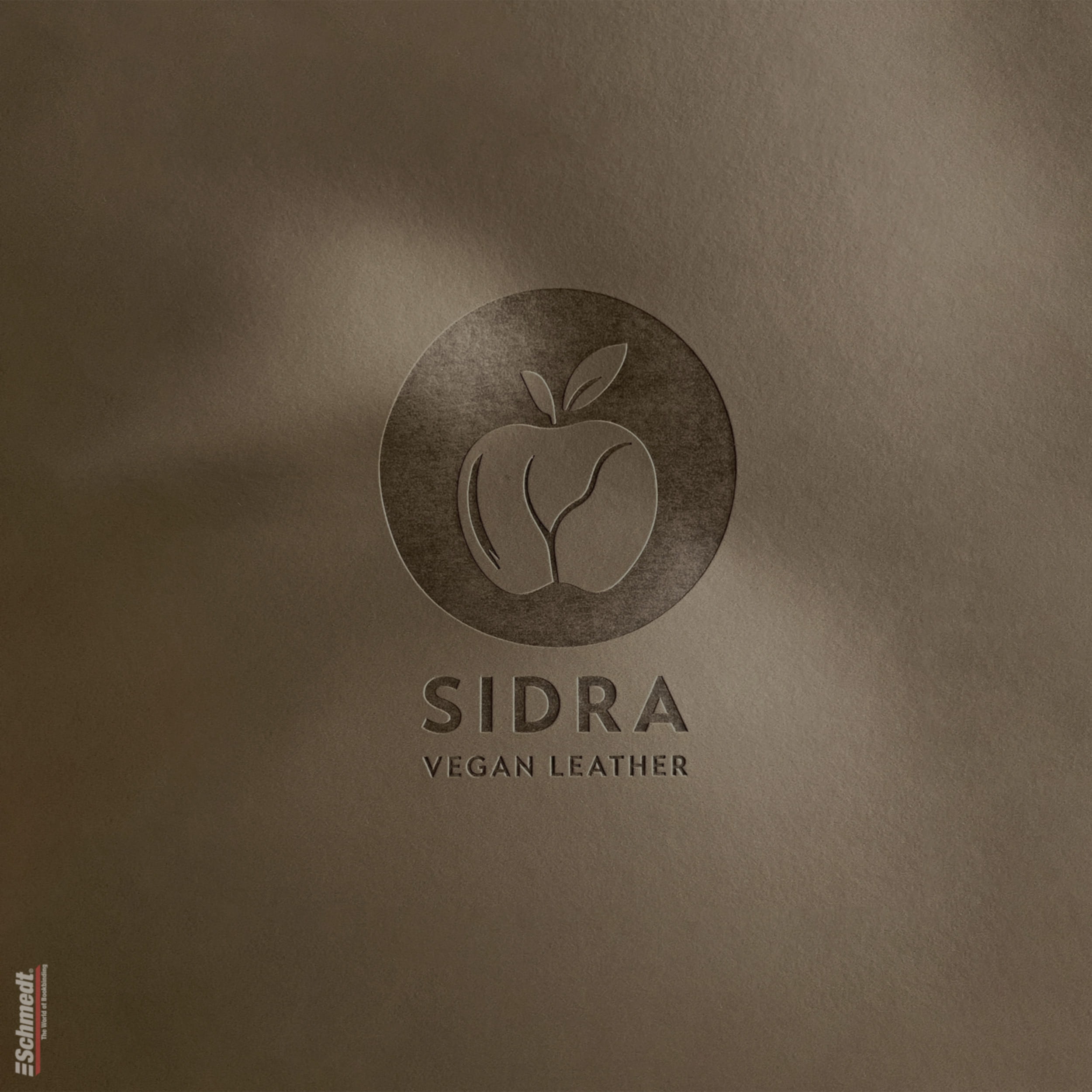 Sidra • Apfelleder - Farbe 017 - terrabraun - für hochwertige Bucheinbände, Fotobücher, Fotoalben, Speisekarten, Schachteln etc.... - Bild-1