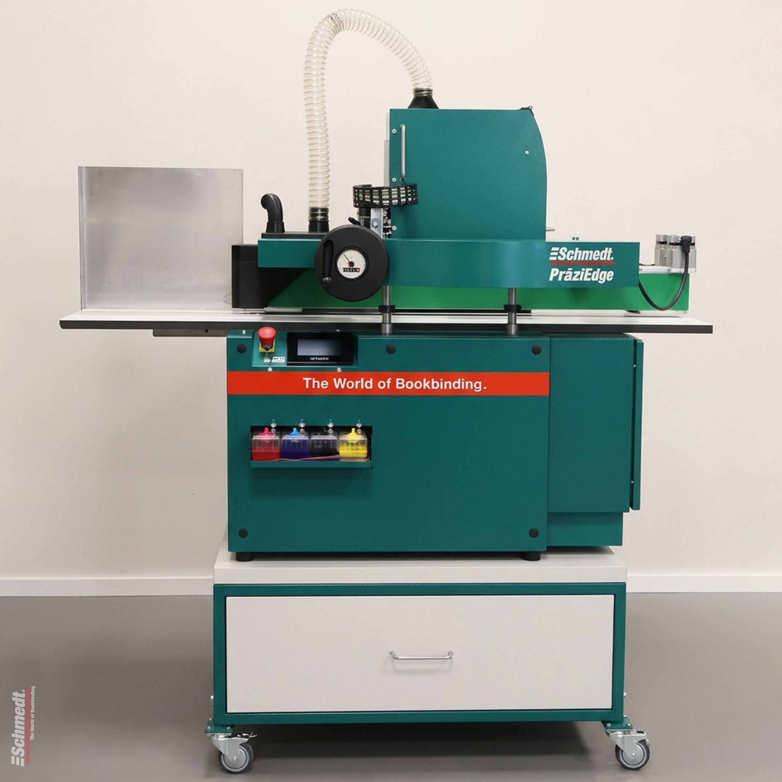 PräziEdge G3 • Impresora de cantos de libros - Impresora con sistema de transporte para libros - Aplicaciones: libros de tapa dura con lomo ... - imagen-1