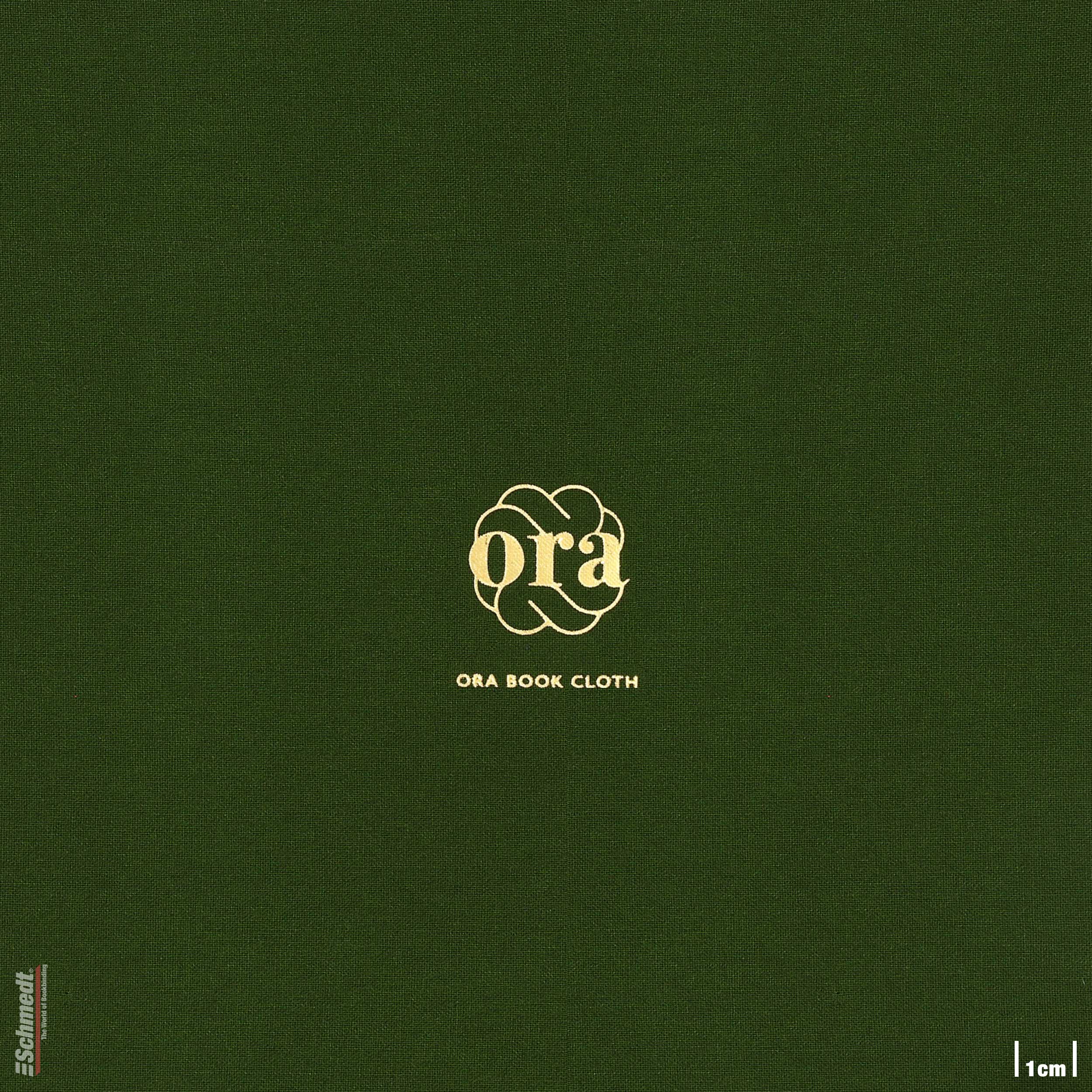 Ora • Buchleinen - Farbe 032 - flaschengrün - Anwendungen: für Bucheinbände, Notizbücher, Ordner, Mappen, Schuber, Kästen, Schachteln, Etuis... - Bild-1