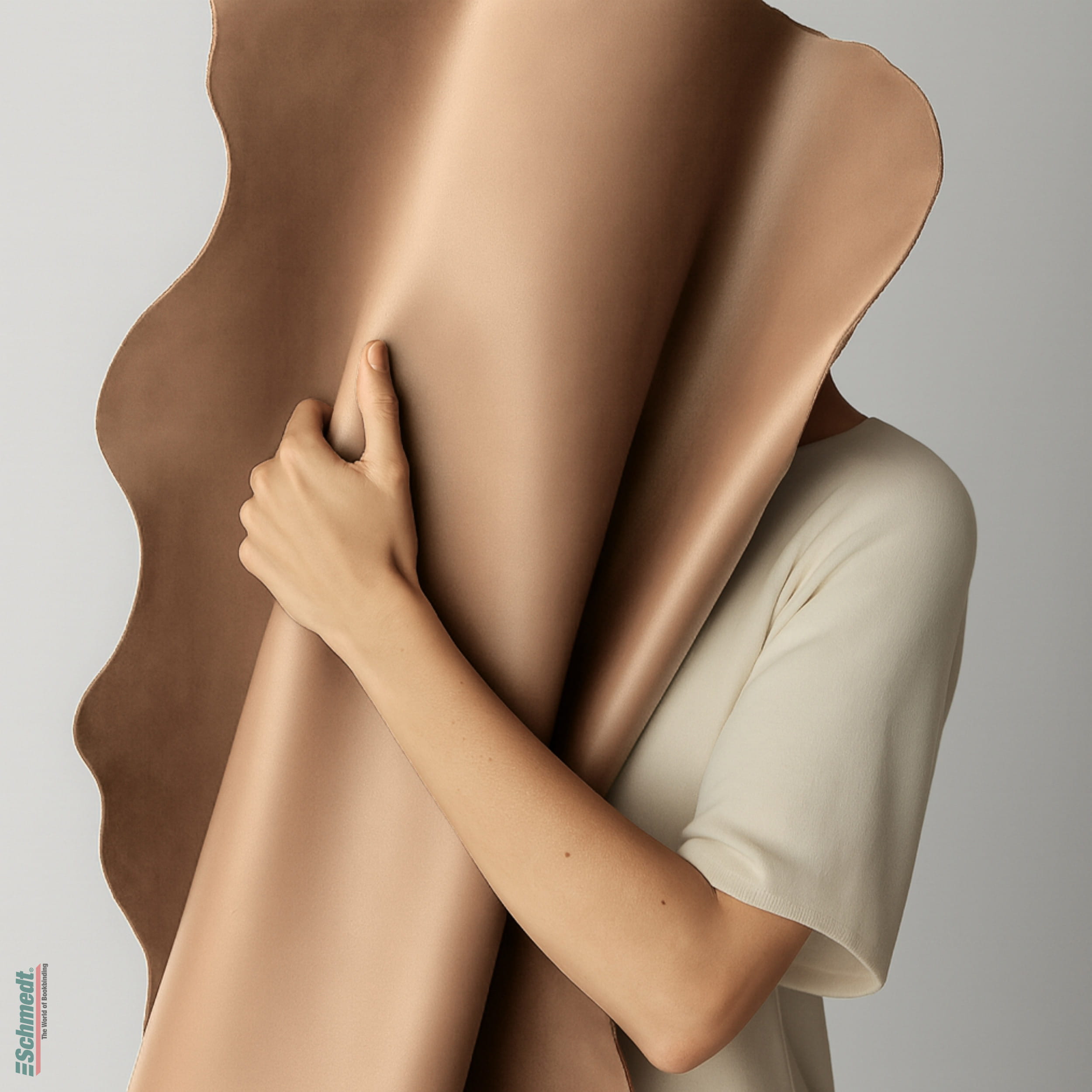 Book calfskin - Colour natural - for producing high-quality books with a genuine leather cover or restoring leather-bound books... - image-1