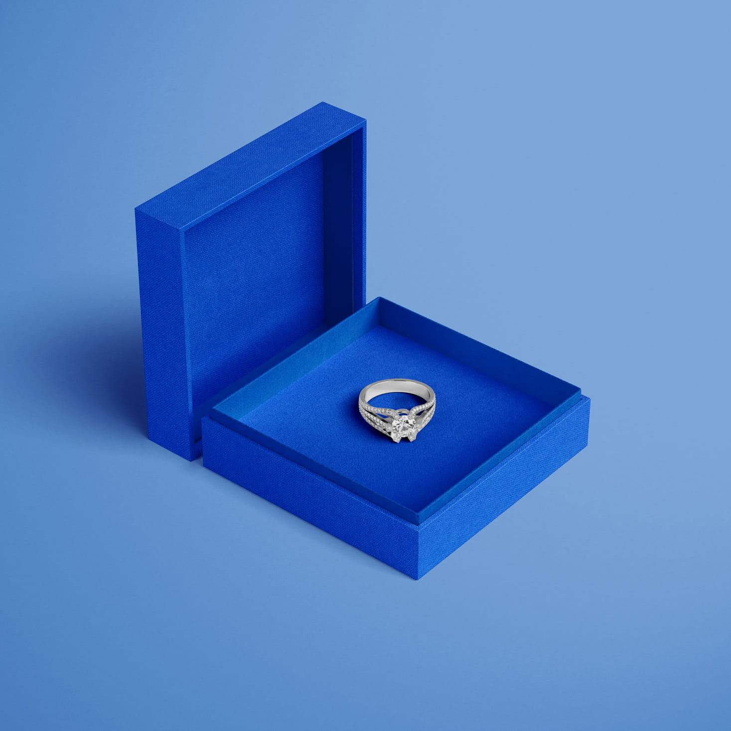 Englisch Buckram • toile de reliure de qualité supérieure - Couleur 548 - bleu clair - couvertures de livres, livres-biblithèque, 
cartes d... - image-1