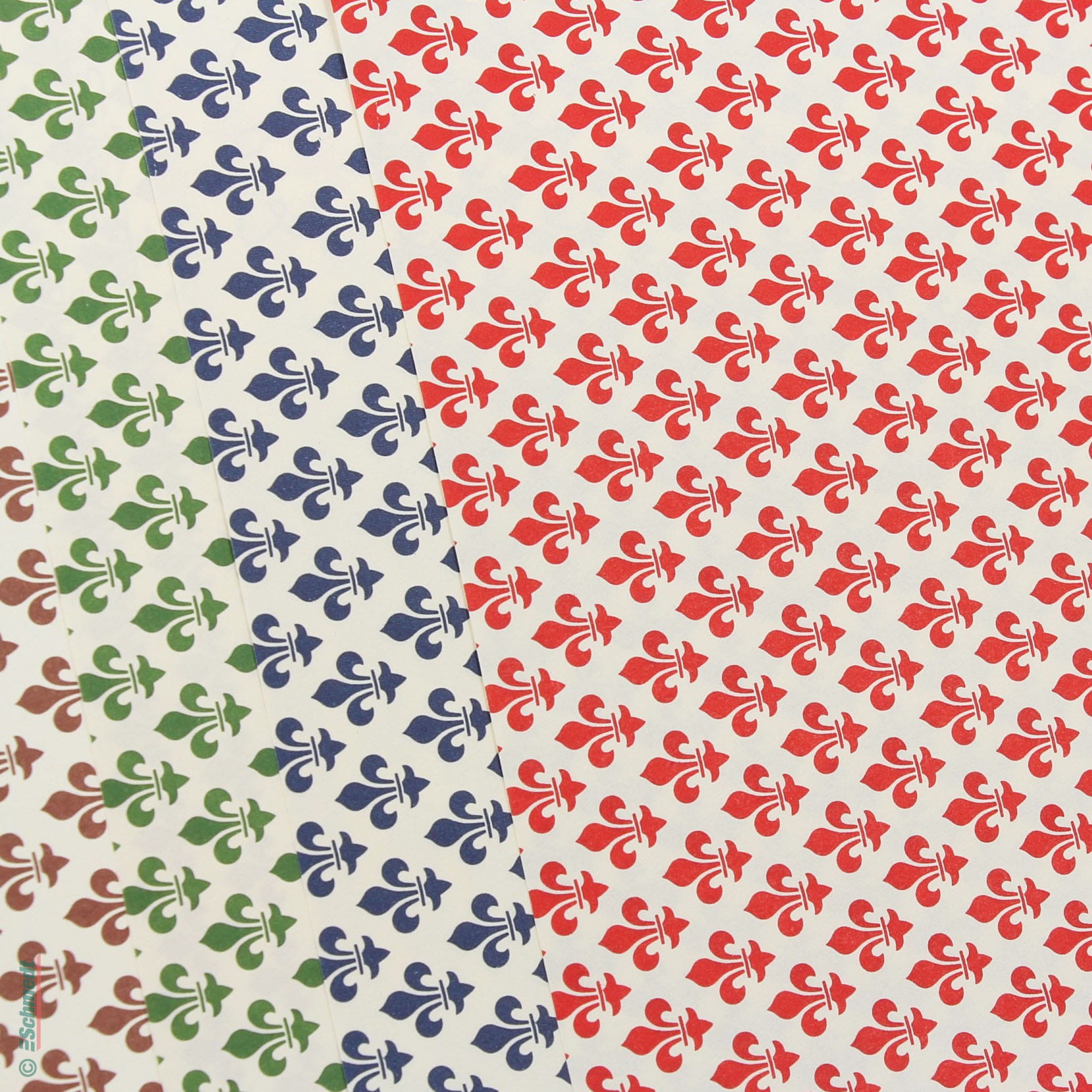 Leipziger Vorsatz  -  traditionelles Buntpapier - Gewicht: 85 g/m² - Format: ca. 68,5 x 100 cm - Schmalbahn - als Vorsatzpapier sowie als Be...