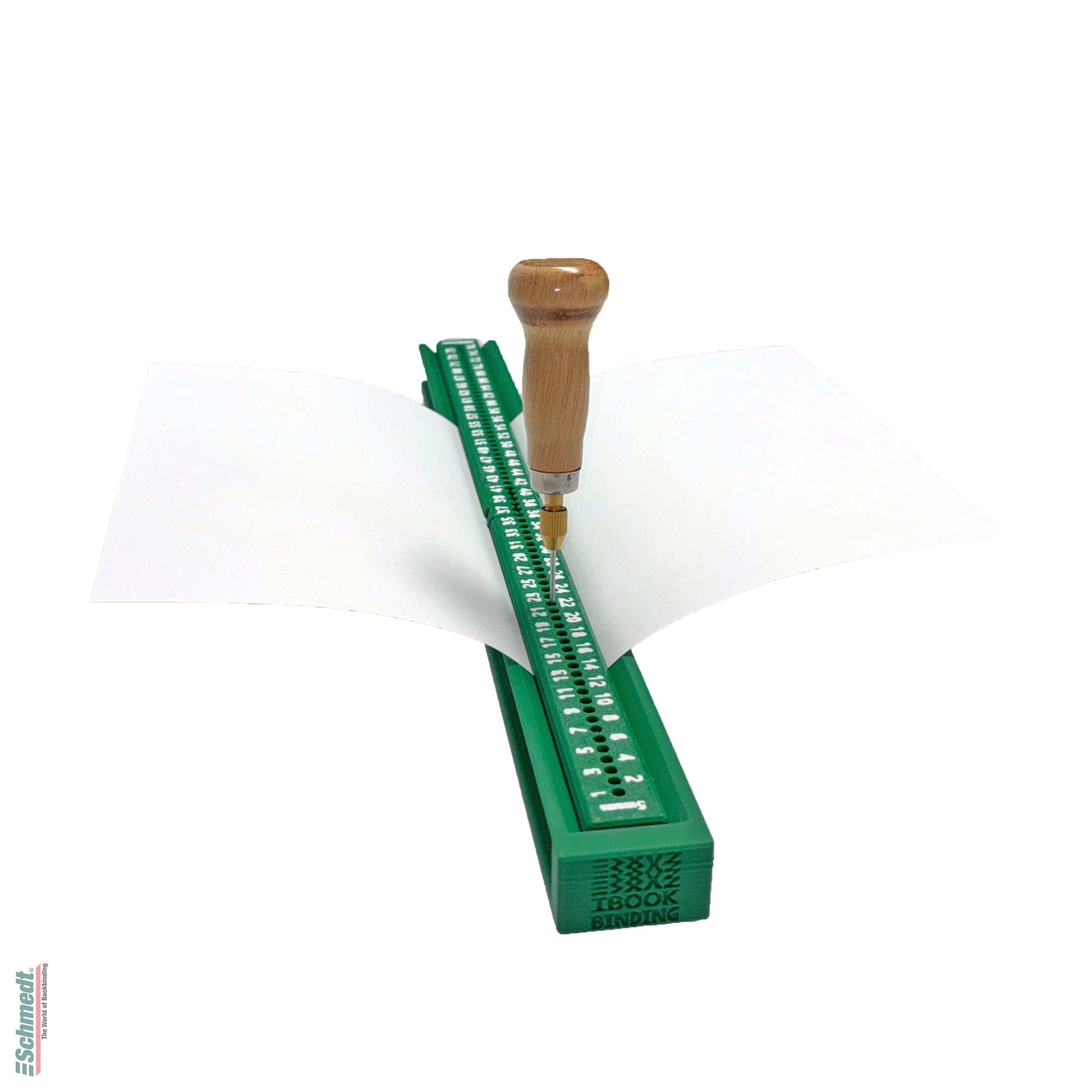 Pricking bar / Punching cradle "Standard" - Length (in mm) 400 - for easy and even pricking of paper layers before manual sewing.... - image-3