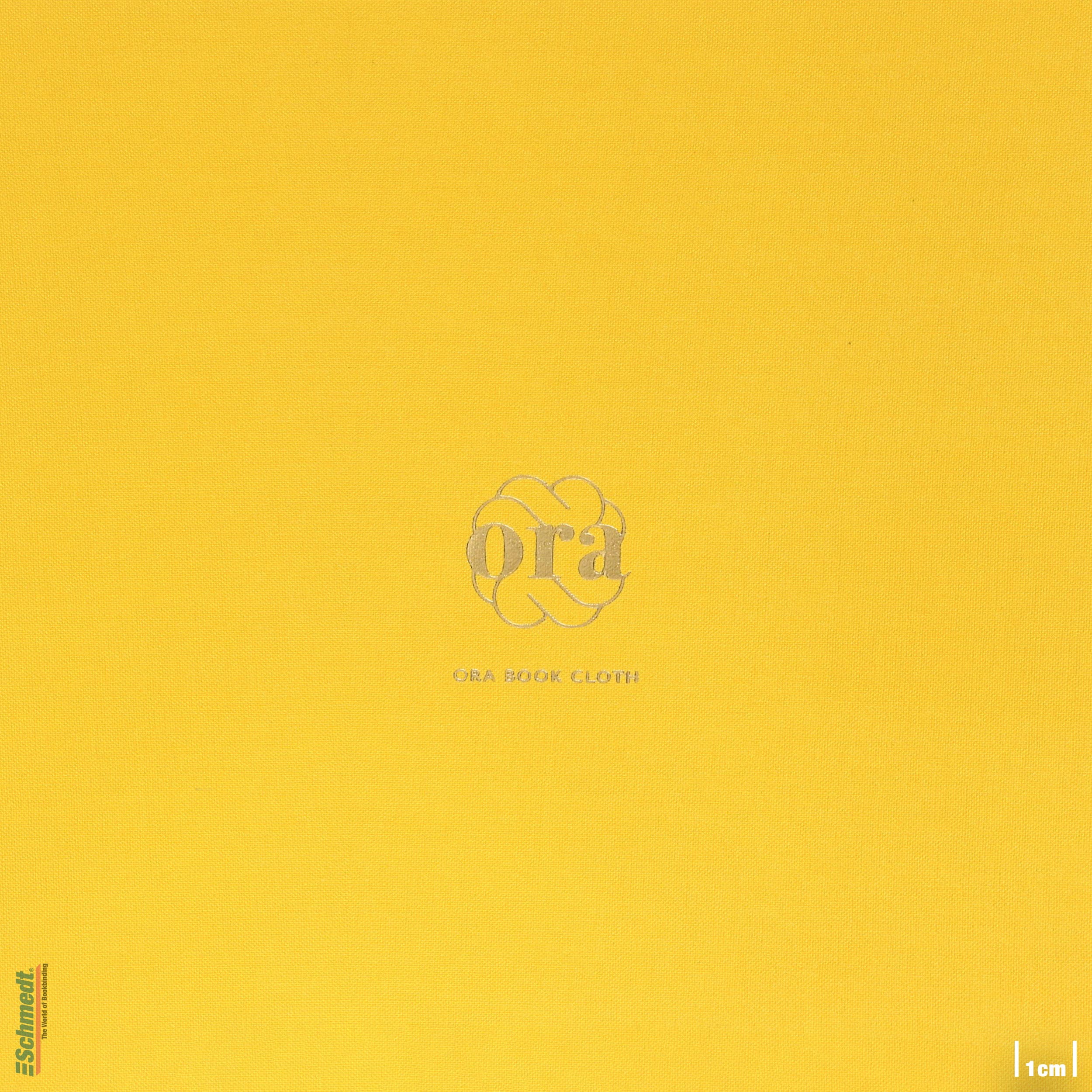 Ora • Buchleinen - Farbe 037 - gelb - Anwendungen: für Bucheinbände, Notizbücher, Ordner, Mappen, Schuber, Kästen, Schachteln, Etuis, Gesche... - Bild-1