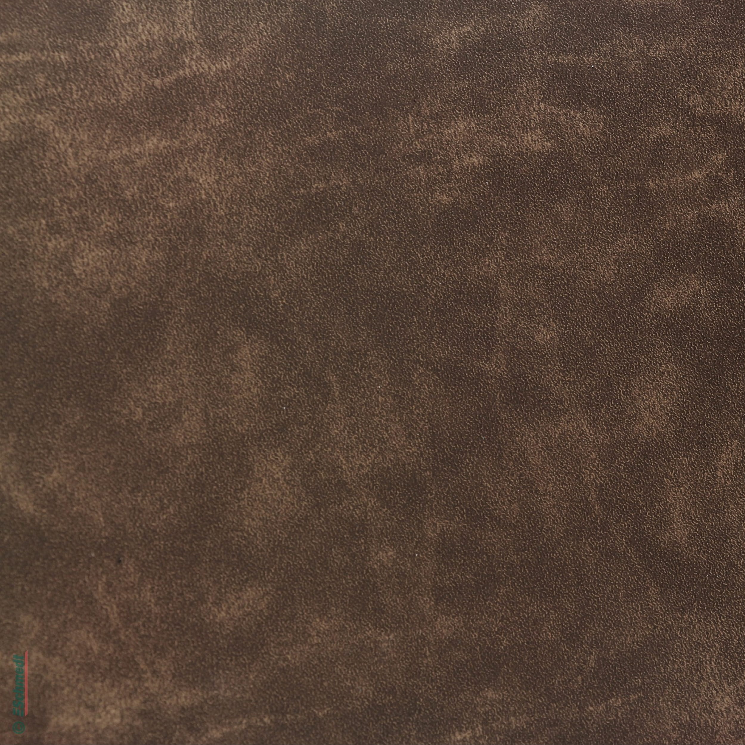 Excel-Tan - Lederfaserstoff - Farbe 8116 - antikbraun - Prägung Distressed - zum Beziehen von Büchern, Mappen, Ordnern, Speisekarten, Tasche...