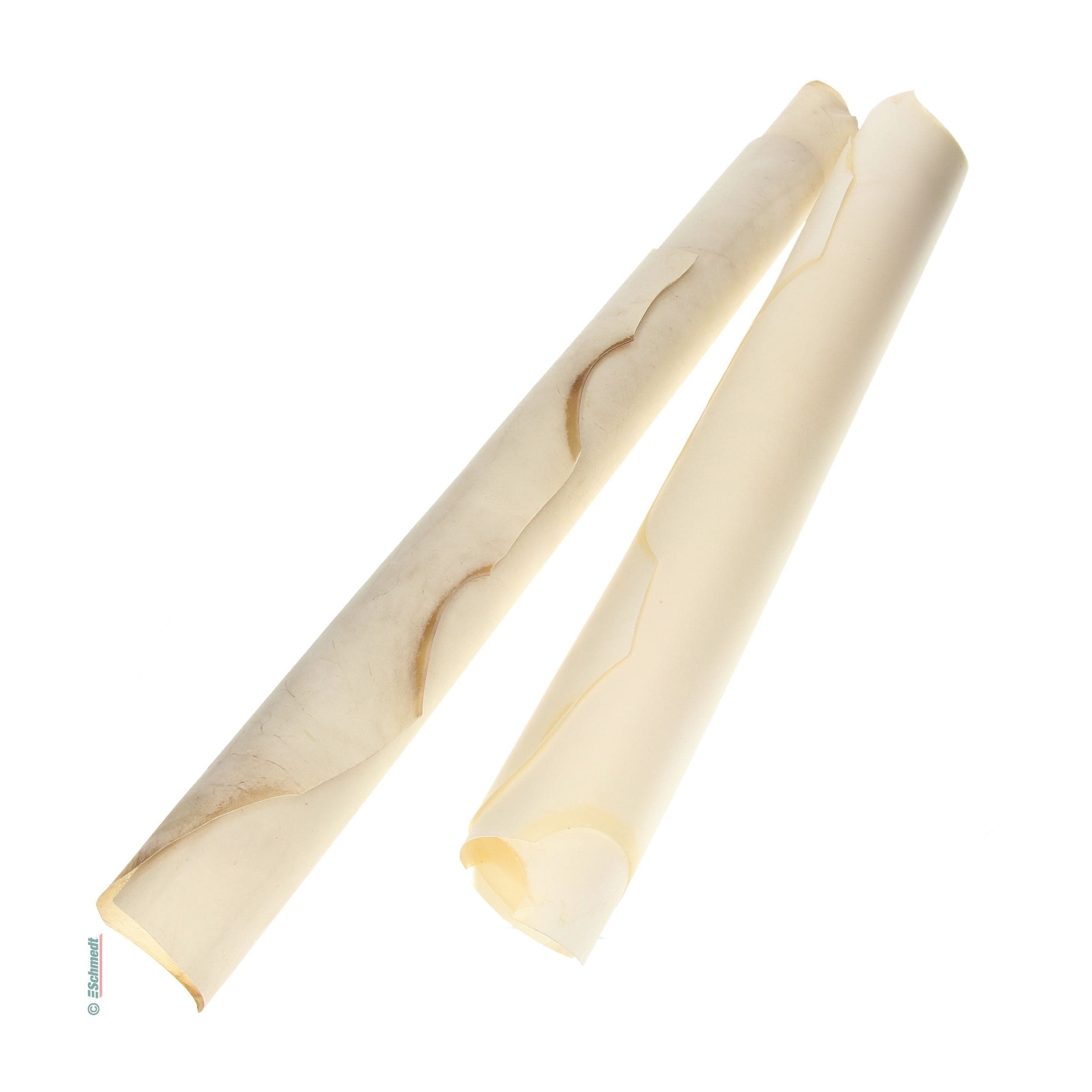 Calf parchment -  unpolished - for bookbinders - approx. 0.26 - 0.5 mm thick - for book covers and for conservation...